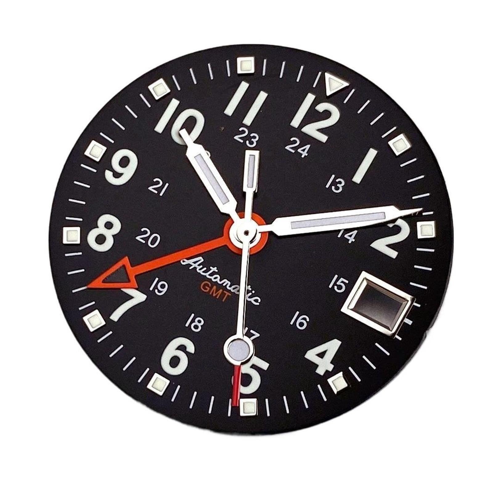 1 szt. Tarcza zegarka ze stali nierdzewnej GMT o średnicy 28,5 mm