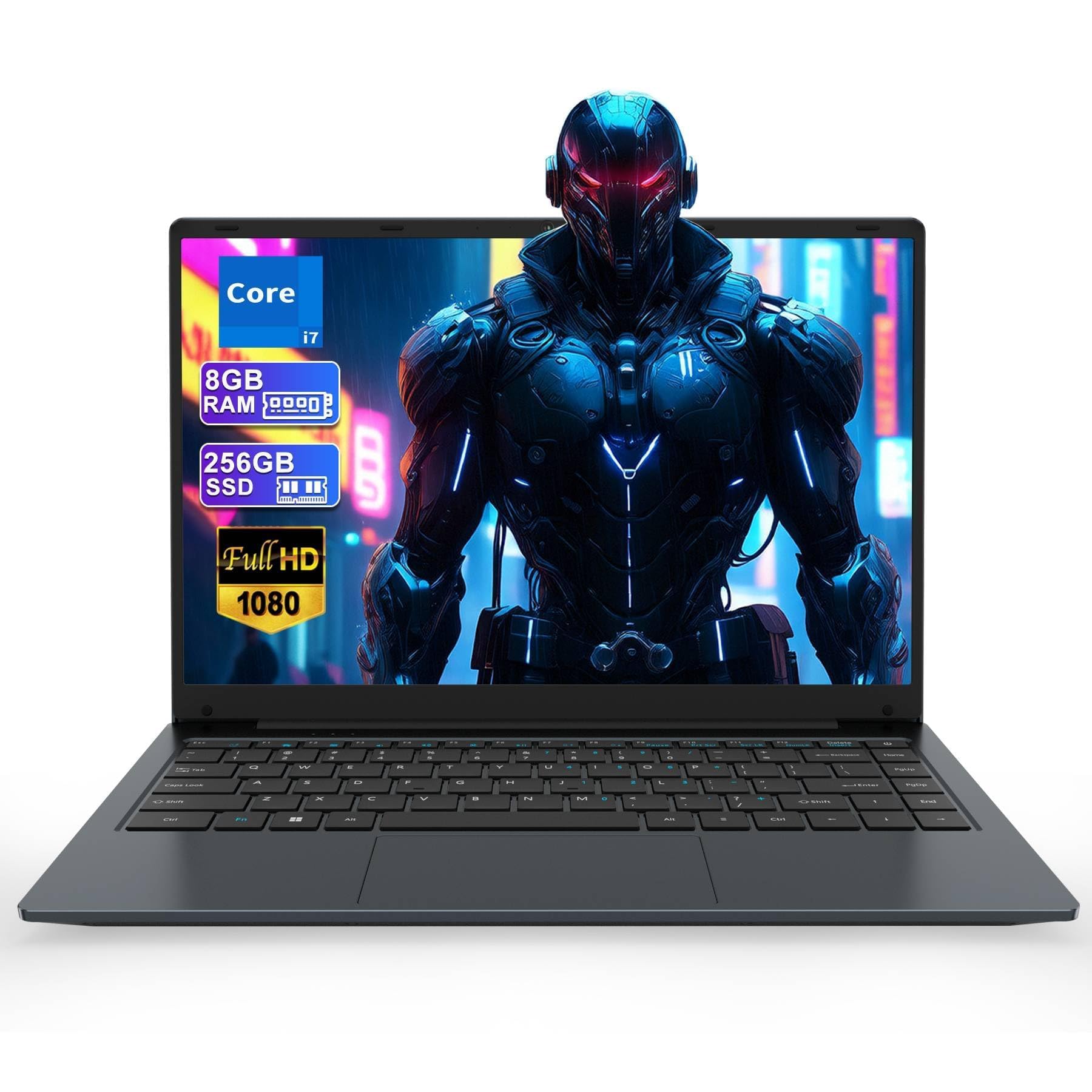 SAINTDISE Laptop de 14,1 polegadas, processador Core i7 (até 2,7