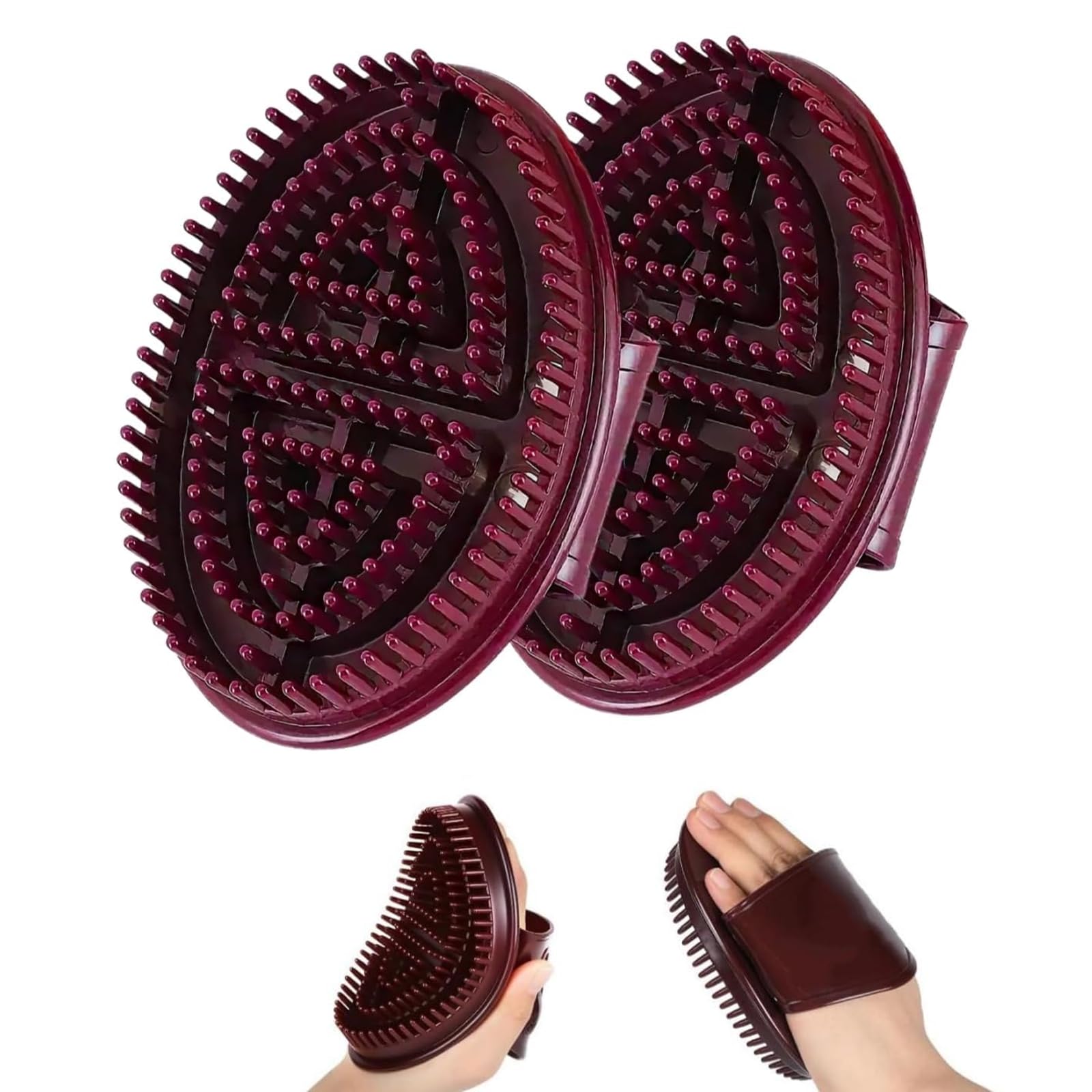 Meridian Brush for Belly Fat, Dry Brushing Body Brush for Lymphatic Care, Two Piece Set with Brown Meridian Massage Tools for Daily Body Contouring Routines-image-34
