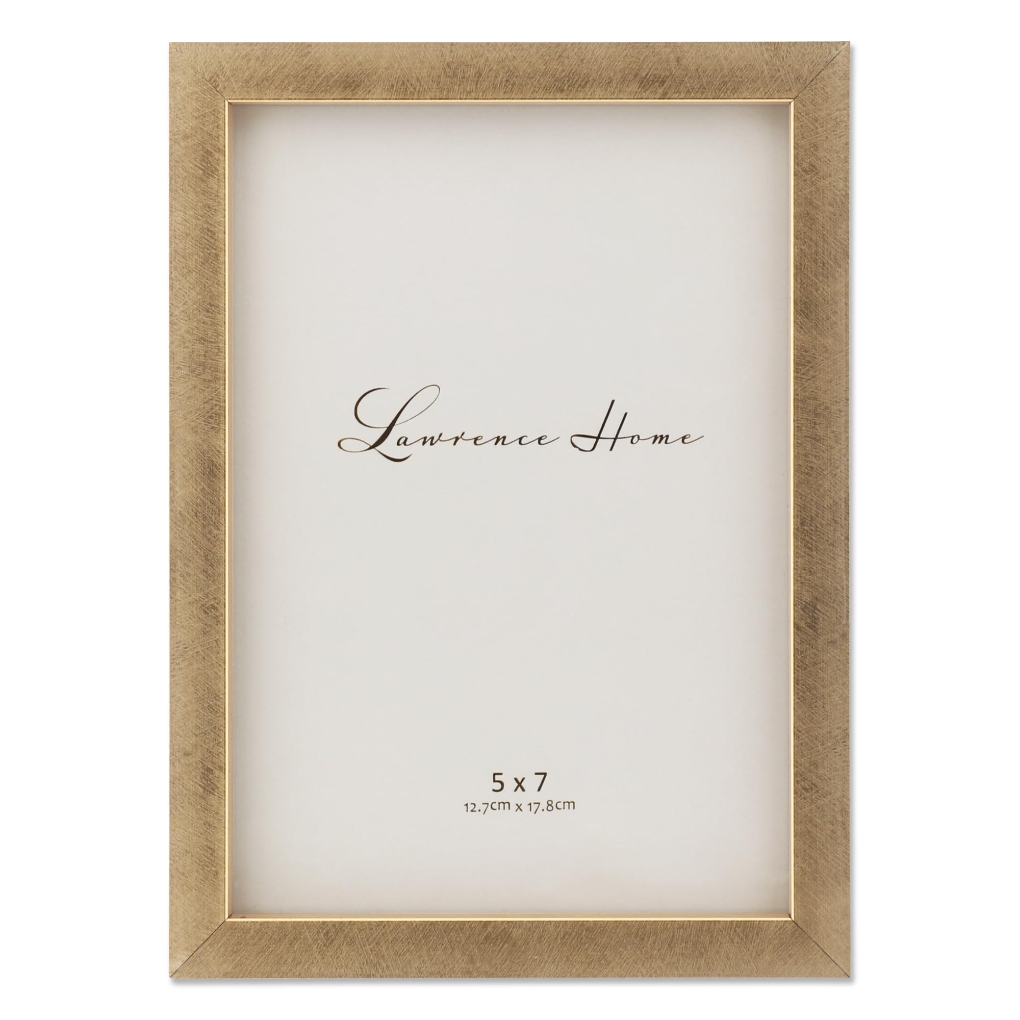 708057 Galvanized Expressions Chloe Contemporary Gold Picture Frame, 5x7