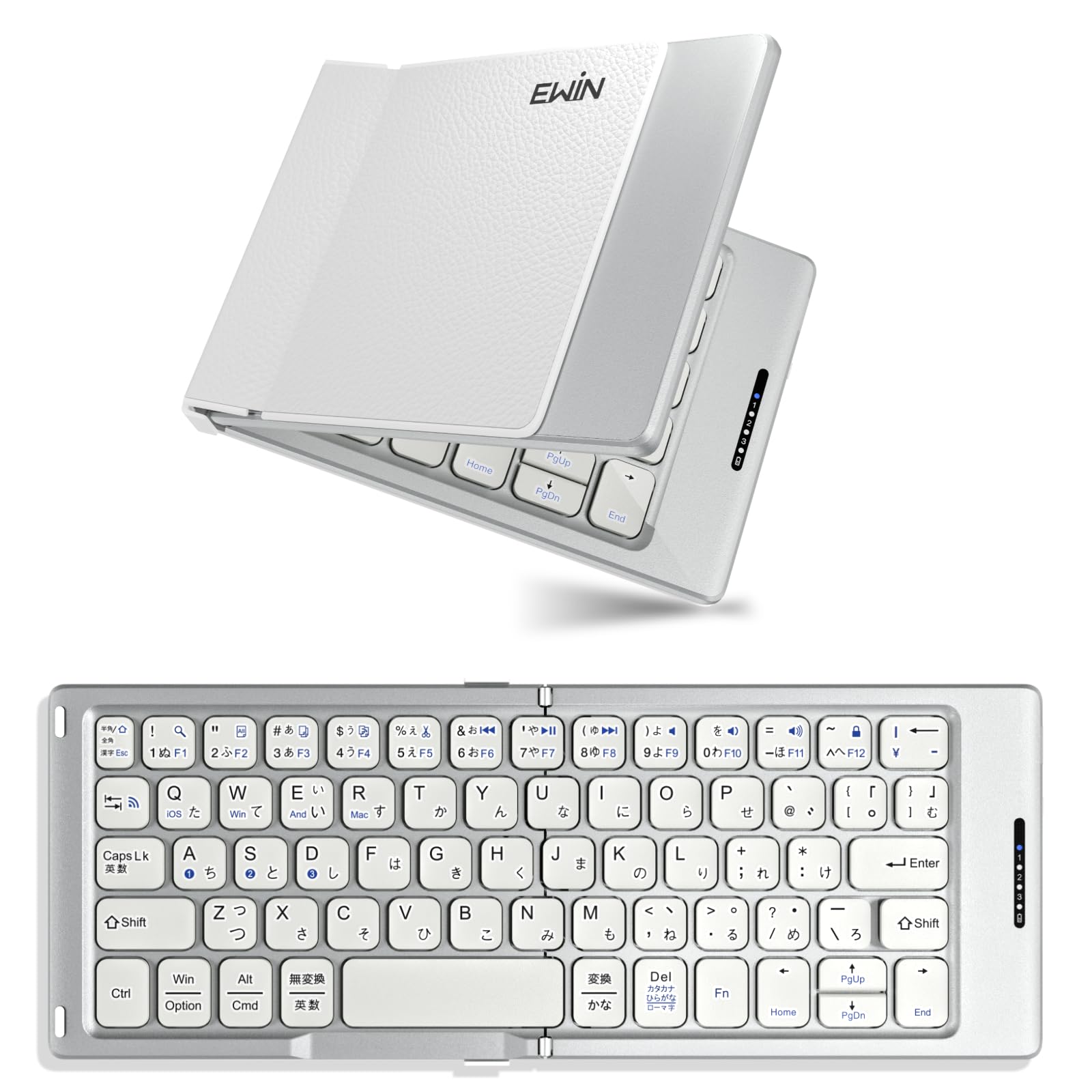 Amazon | 【2025年最新型】EWIN 折り畳み式 ワイヤレスキーボード 二