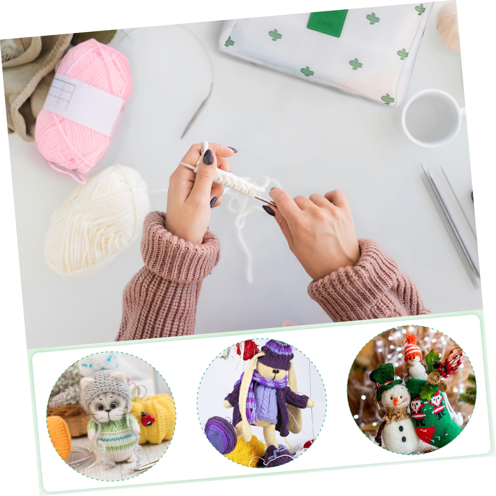 UTHCLO Kit de Crochet para Principiantes de 100 Piezas con Bolsa