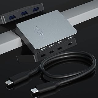 USB-C Gen 2 Hub Adapter 7 Ports - 3X USB C 3.2 10Gbps Ports, 3X USB A 3.0 5Gbps Ports, and 1X USB-C 100W PD 3.0 with 5Gbps Data, USB C to USB C Hub for MacBook M1 & M2, i-Pad and More Type C Devices