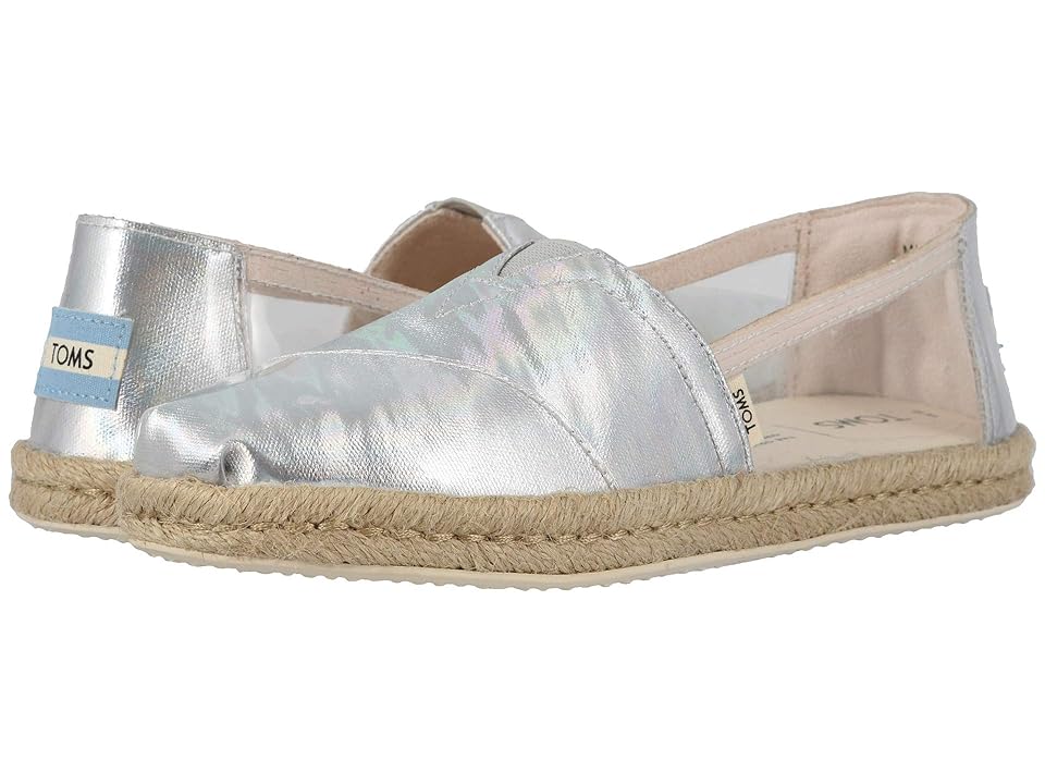 

TOMS Alpargata on Rope (Clear Translucent TPU on Rope) Women's Shoes, Silver