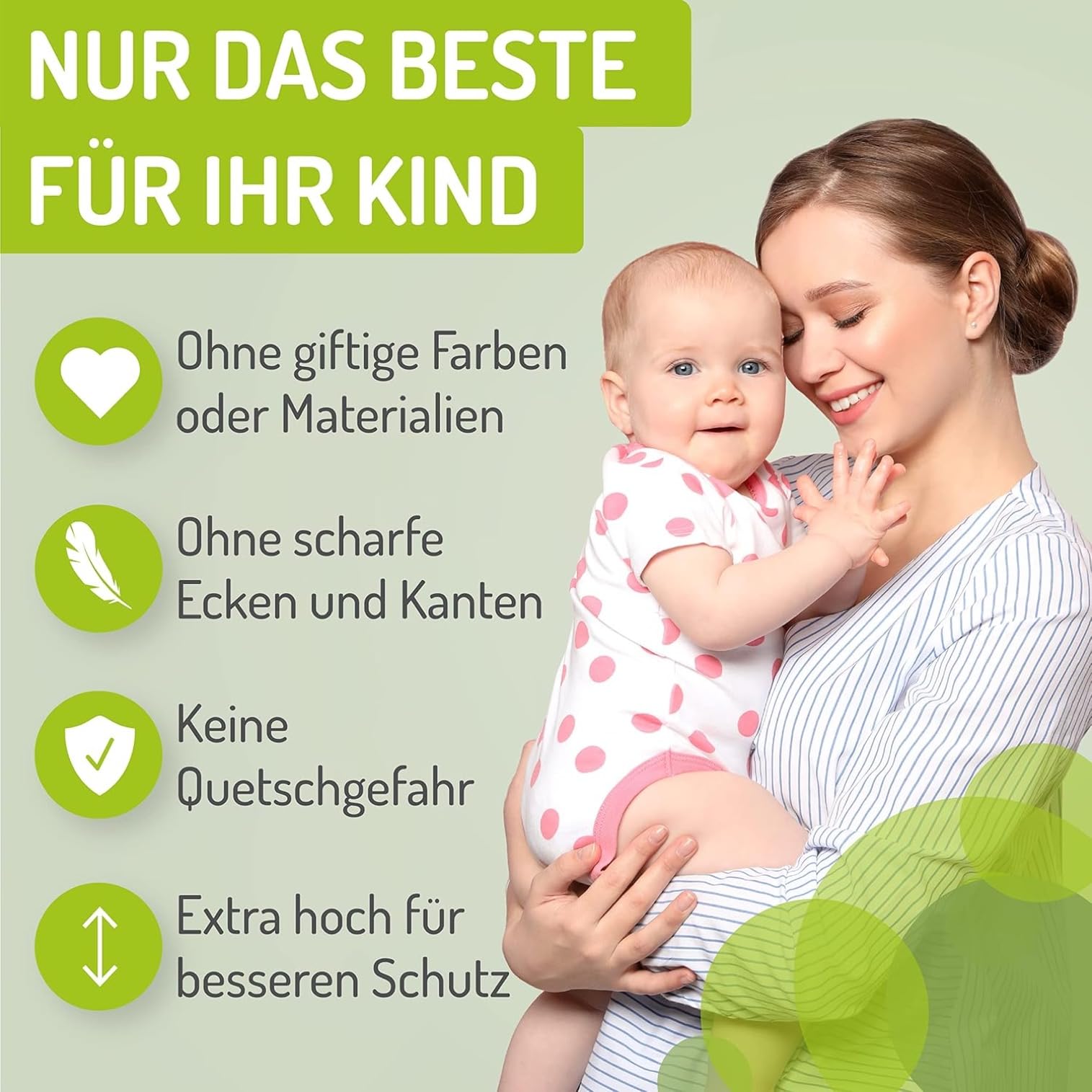 BOMI TÜV GS Siegel Kindertreppen Gitter XXL Merle | Ohne Bohren | 90° Stop | Schließt automatisch | Türschutzgitter weiß Metall | Treppenschutzgitter Türgitter Klemmgitter | Breite: 111-119 cm