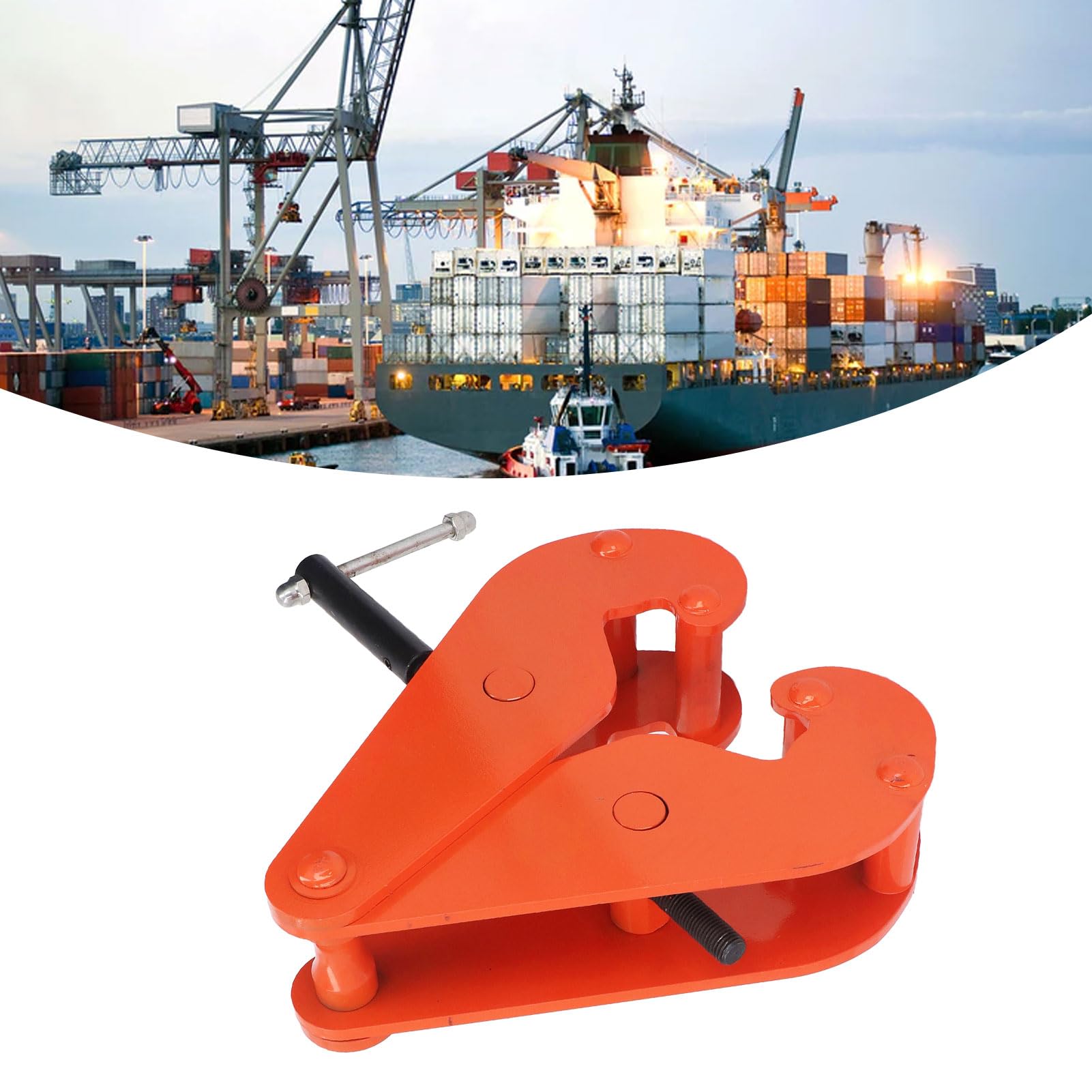 Hyuduo Vertikale Trägerklemme, Träger-Hebeklemme aus Legiertem Stahl, 3T, Kapazität 80 Bis 320 Mm, Öffnungsbereich Zum Heben von Rigging und Zum Heben von Stahlträgern in Werkstätten und Garagen