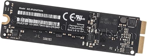 Odyson - Reemplazo de SSD SSUAX de 256 GB para Apple MacBook Air de 11 pulgadas A1465 (mediados de 2013 a principios de 2014), A1466 de 13 pulgadas