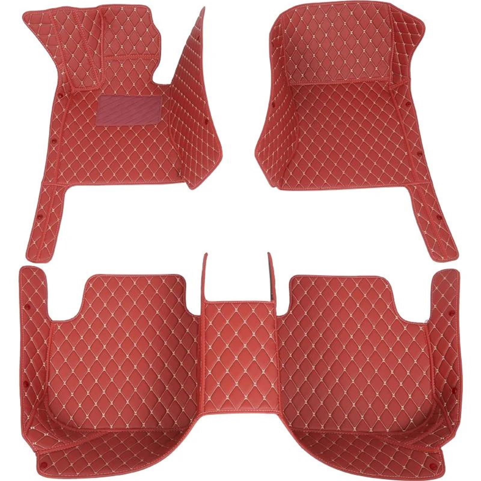 Tapis de sol de voiture en cuir PU pour Nissan Teana J32 2008-2012 couleur bordeaux élégante
