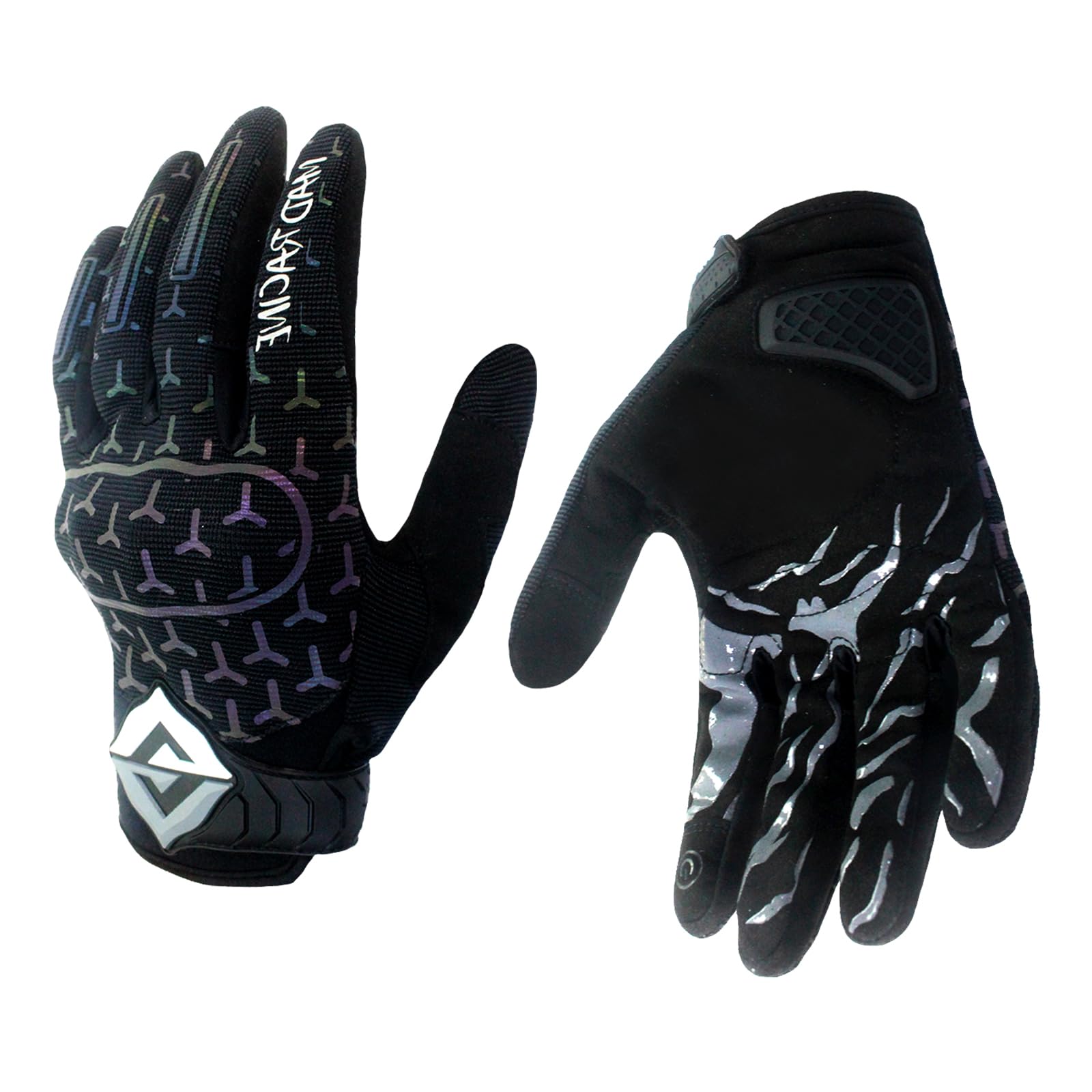 Motorcycle Gloves for Men and Women Full Finger Highly Reflective Mountain Dirt Bike Glove for Powersports BMX ATV