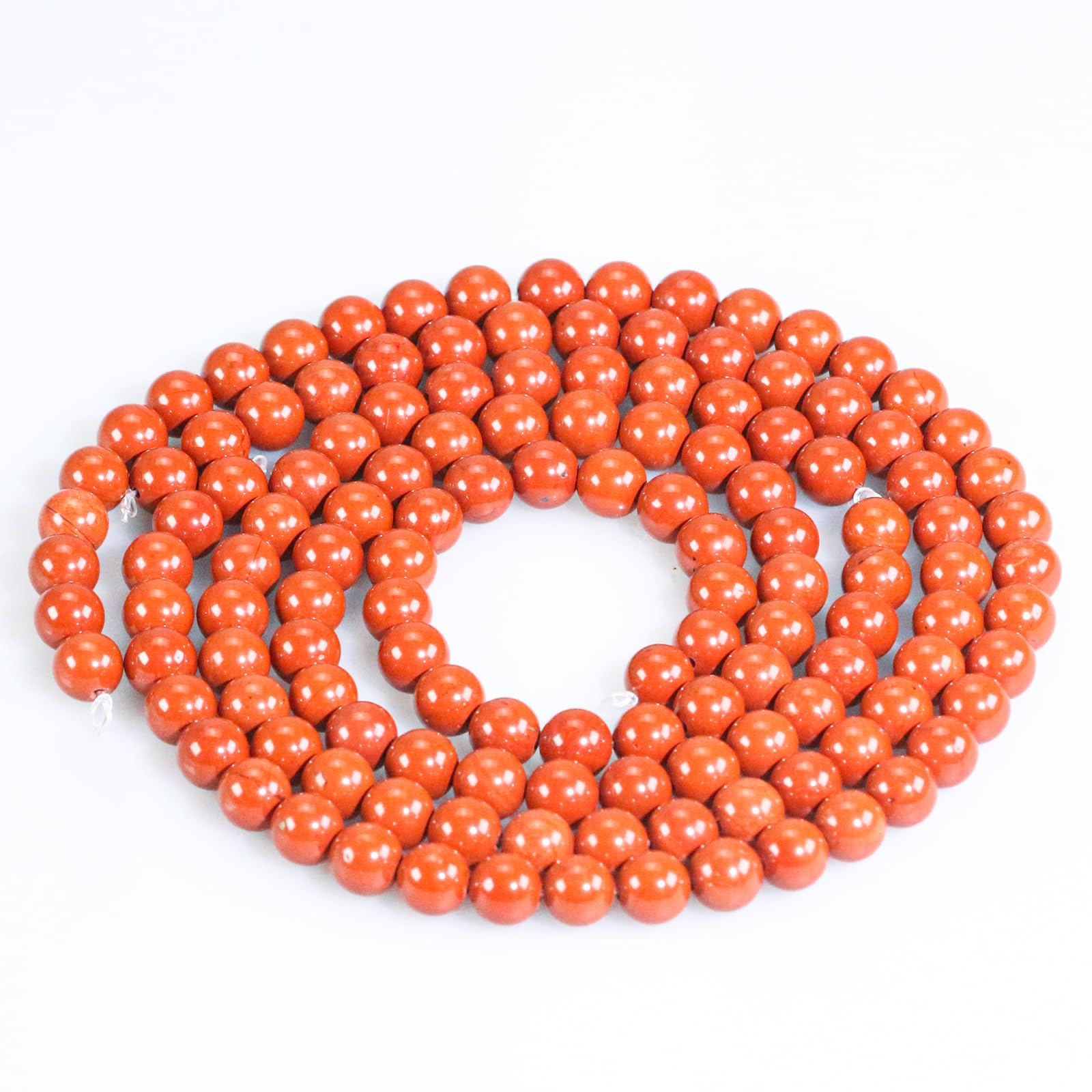 Flame Jasper Crystal Beads - 45pcs, 8mm Round, Gemstone Stone Beads for Jewellery Making - Image 2