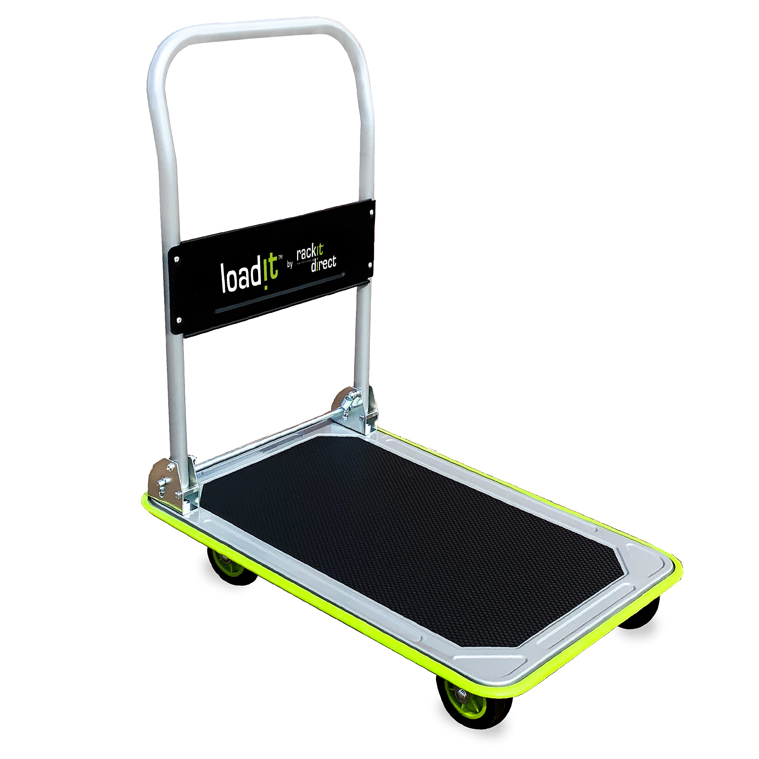 Loadit Heavy Duty Trolley |150kg Strong Durable ISO 9001/ GS-TUV Certified | Platform Truck | 5 Year Warranty | Folding Sack Truck | Durable Sack Trolley | Folding Industrial Platform Trolley