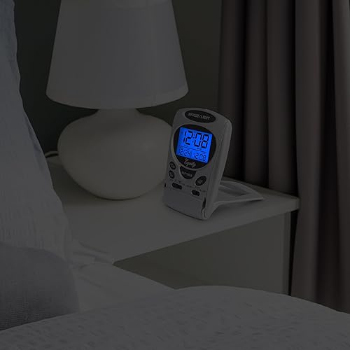 Miniatura 6 de Equity 31300 - Reloj despertador de viaje LCD plegable con temporizador de siesta y retroiluminación