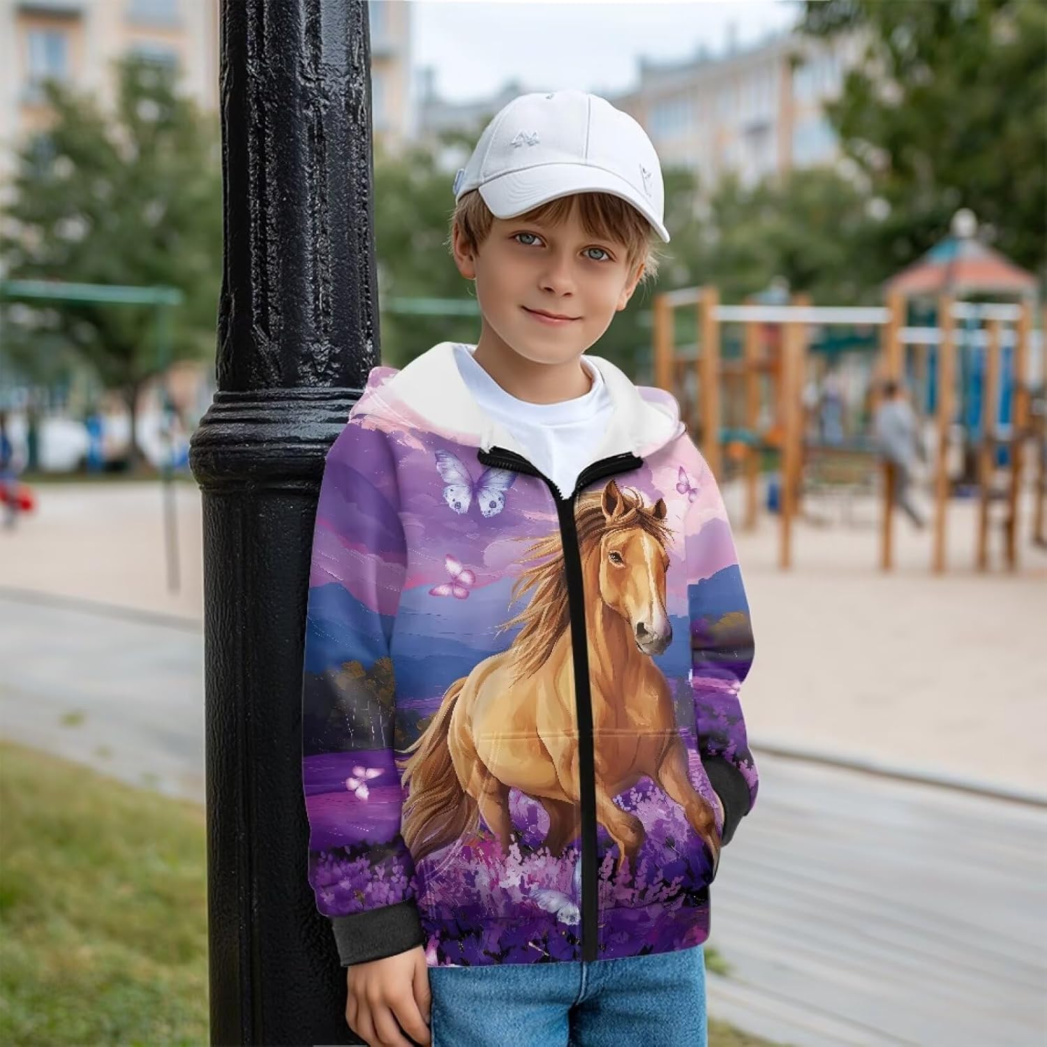 Girls Hooded Sweatshirt Casual Long Sleeve Fleece Hoodies for Girls Activewear