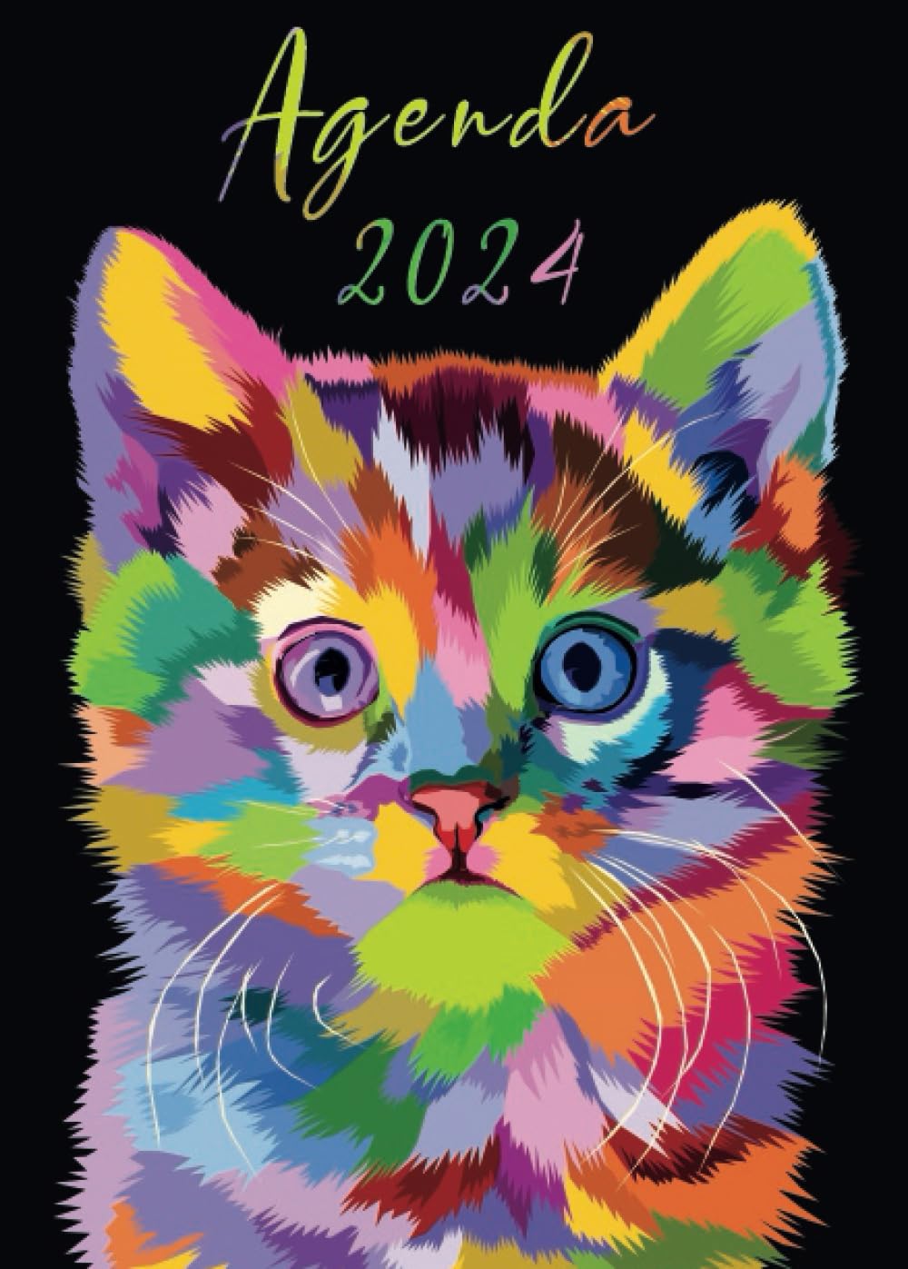 Agenda día por página 2024: pequeña diaria calendario , enero a diciembre, español , tamaño A5 -12 meses , Planificador diario y mensual - Organizador 2024