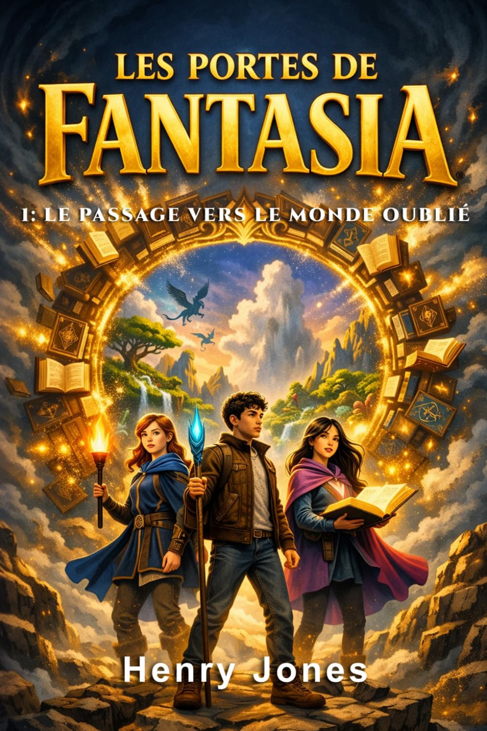 Les portes de Fantasia: Roman pour filles et garçons à partir de 10 ans - Fantastique et Aventure - Livre illustré (Fantasy adolescents - Série de roman de fantasy et fantastique pour adolescents)