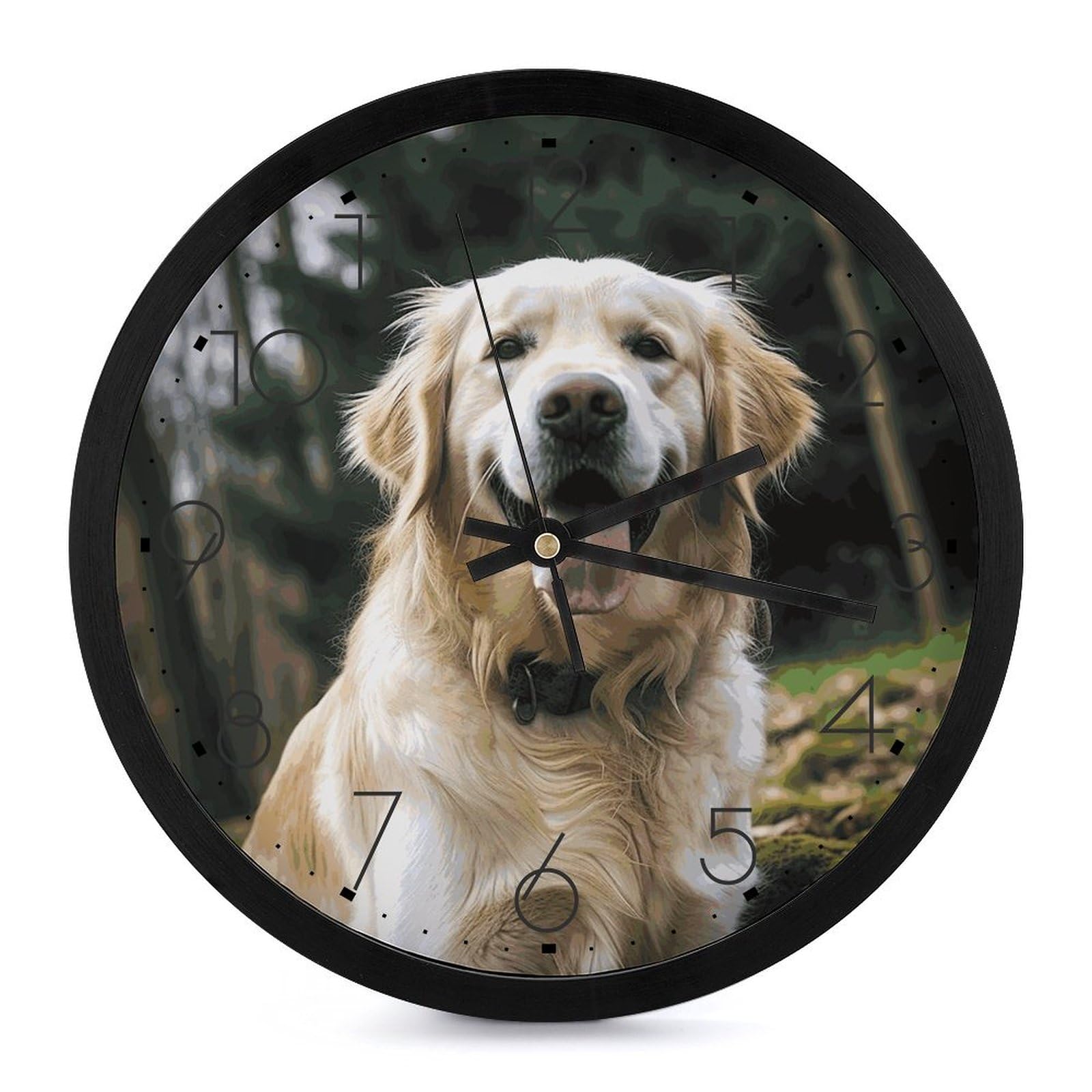Horloge murale amusante Golden Retriever pour rompre la monotonie de votre décoration