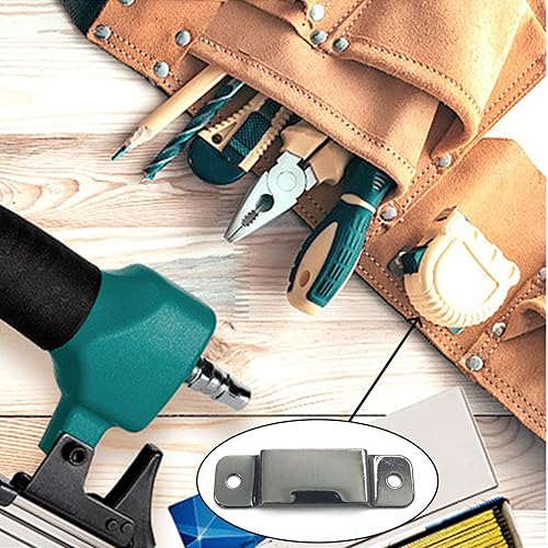 Miniatura 5 de 8 piezas de soporte pequeño de metal para cinta métrica, clip para cinta métrica, funda de medida occidental con remaches para herramienta de