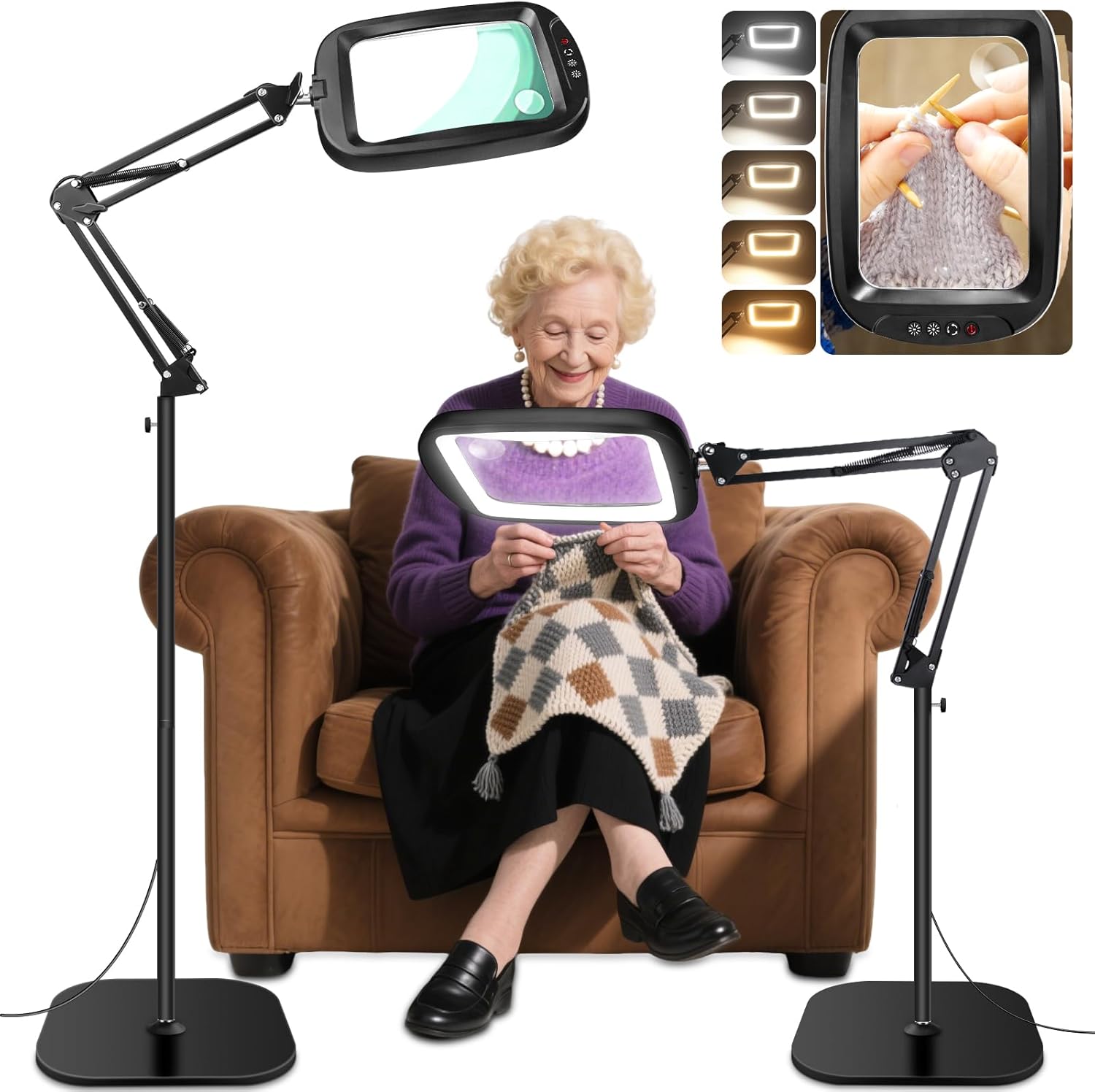 7 Best Lighted Magnifier Floor Lamps for Seniors (with Light and Magnification) 7 Product Image