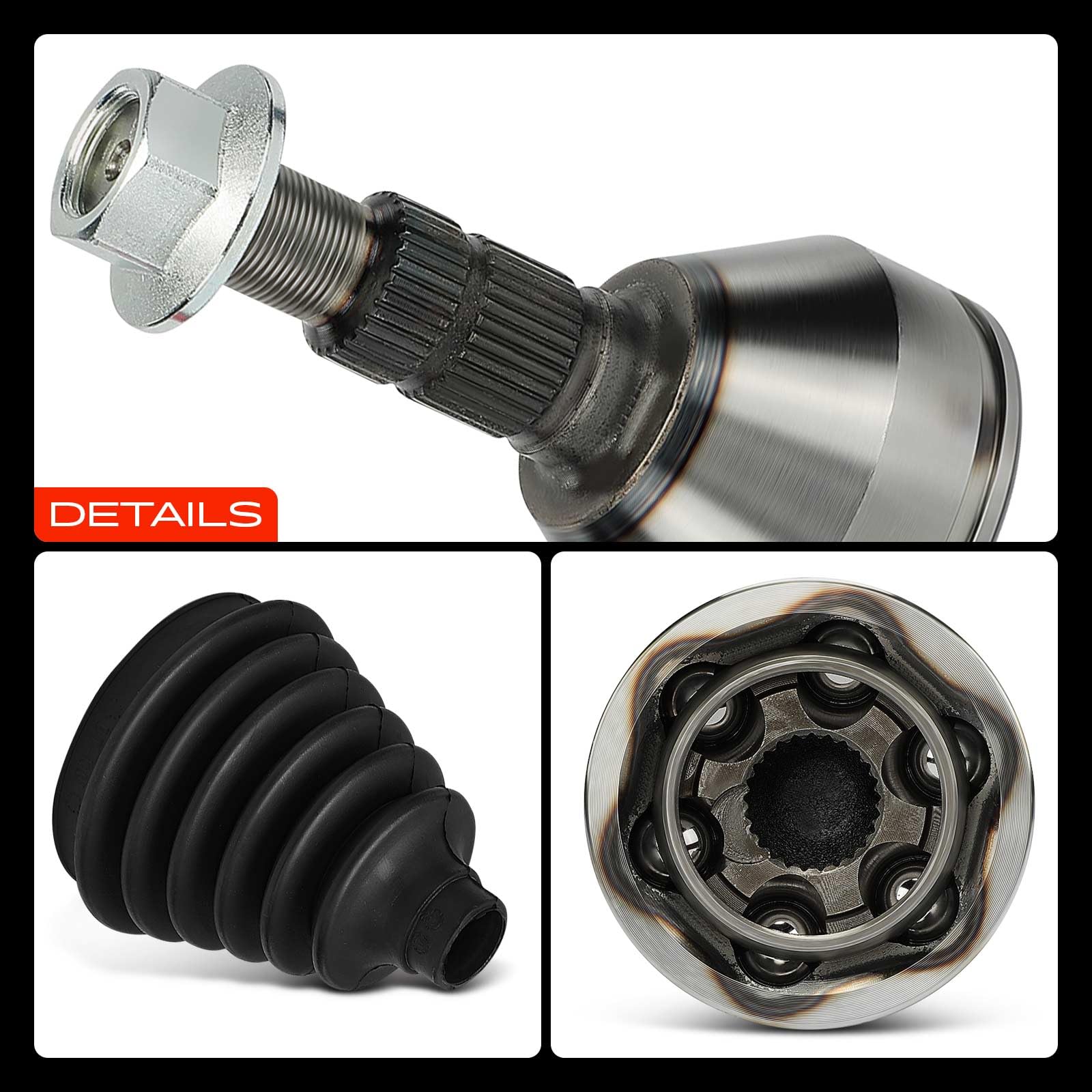 Frankberg Kit junta homocinética del lado la rueda delantera 71740557 | Compatible con: 9-3 Convertible YS3F, Croma 194, Vectra C Z02, 9-3 D75 D79 E79 YS3F, Signum Z03, 9-3 Familiar E50