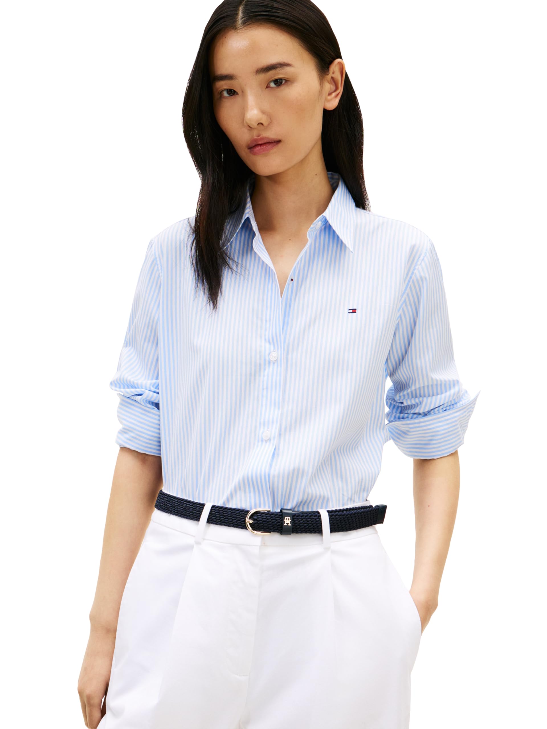 

                                                    Tommy Hilfiger Women's Regular Long Sleeve Button 