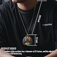 Vista 5 de DND 5E Class & D20 - Collar giratorio de dados – Recogedor de ruleta de clase 2 en 1 y herramienta de rollo de dados D20 – Esmalte duro