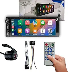 Multimídia Traseira 1 Din 6.8' HT-2693CA Android Auto Car Play H-tech + Câmera de Ré