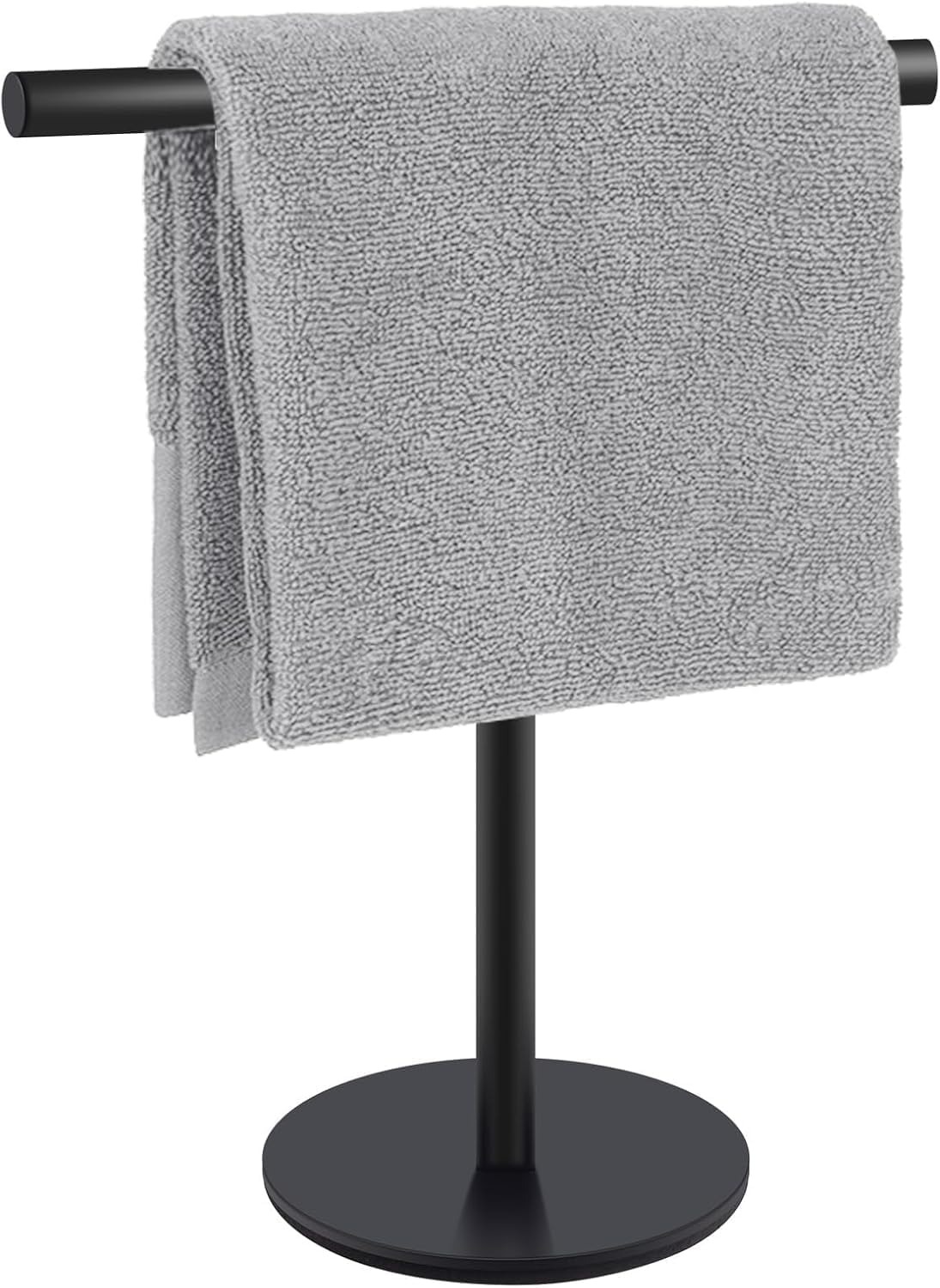 Stand Wallah T-Shape Hand Towel Holder - Standing Hand Towel Rack for Bathroom or Kitchen Countertops, Black Finish, Minimalist Style-image-49