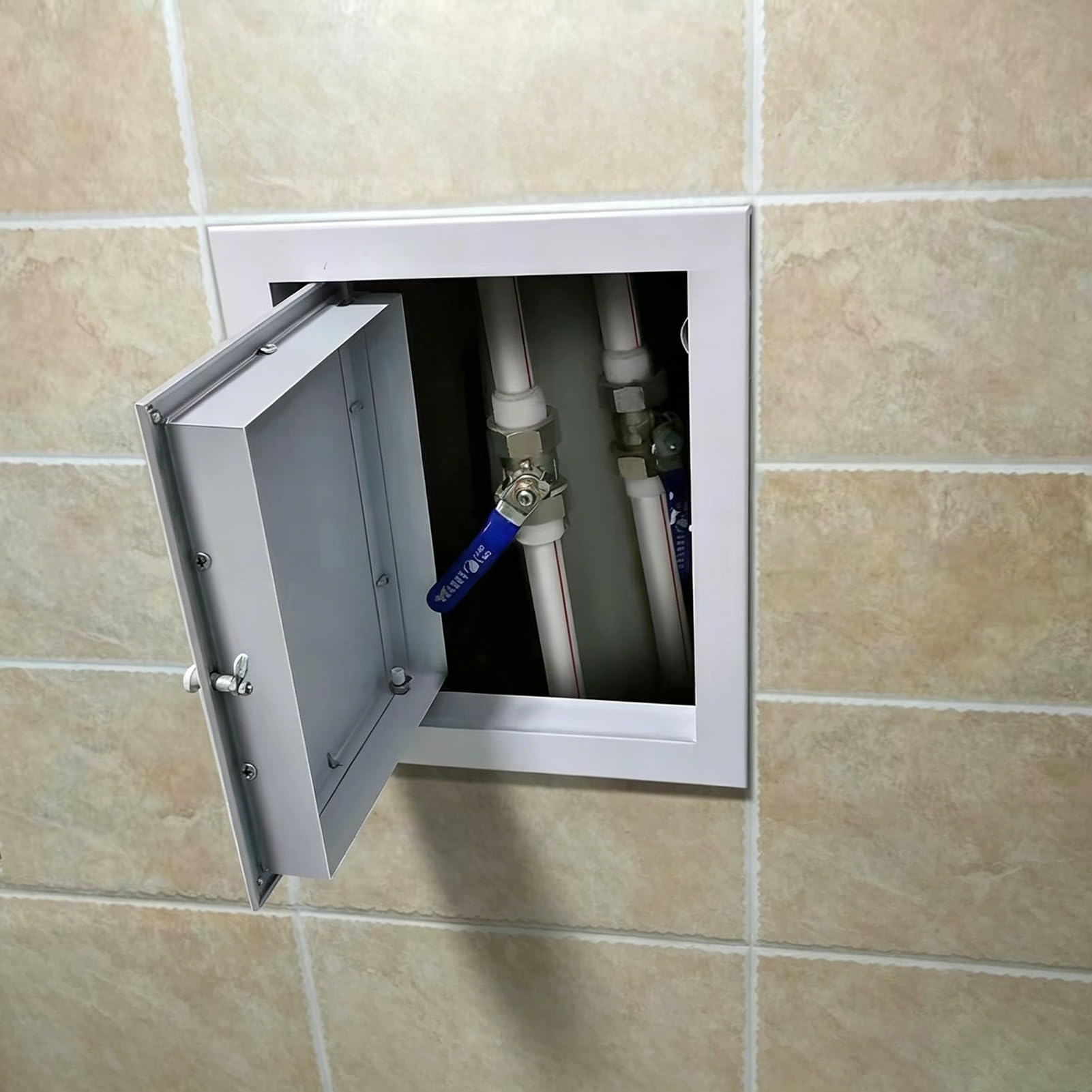 Panel Dostępu Metalowe Drzwiczki Rewizyjne do Instalacji Wodno-kanalizacyjnych do Montażu na Ścianie, Małe Klapy Inspekcyjne do Systemów Kanałów Wentylacyjnych z Płyt(20x24in(50x60cm))
