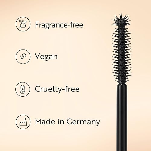 Miniatura 4 de M. Asam MAGIC FINISH - Máscara híbrida 5 en 1, color negro profundo, para volumen, alargamiento, definición, cuidado y forma óptima, maquillaje de