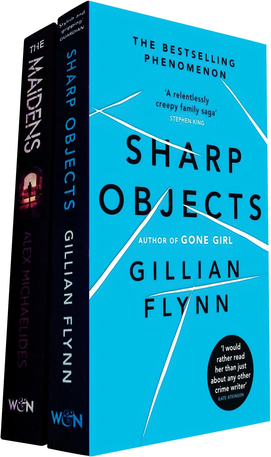 Dark Psychological Thrillers Set: Includes Sharp Objects by Gillian Flynn & The Maidens by Alex Michaelides – Gripping Tales of Suspense, Secrets, and the Human Psyche