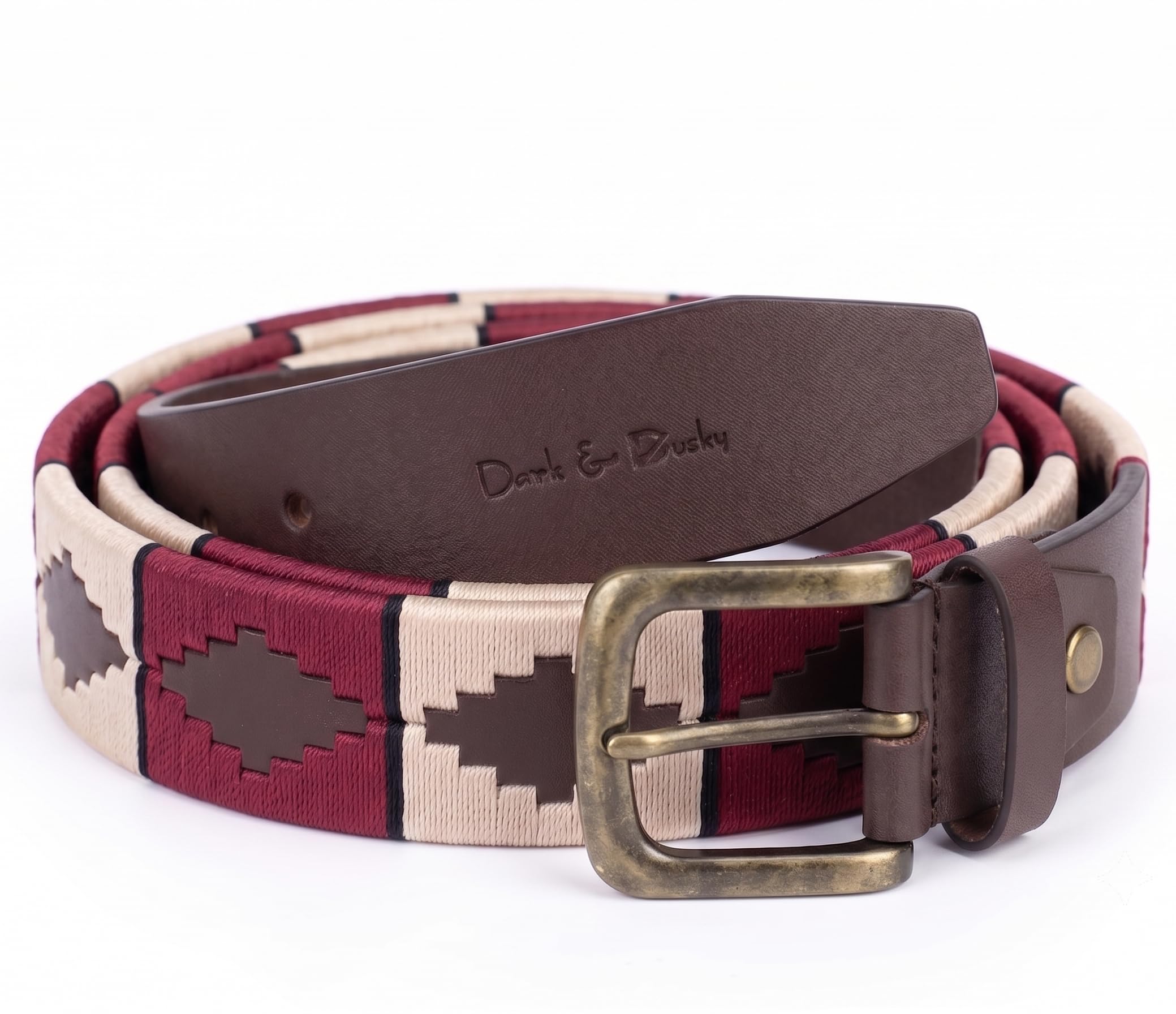 genuine leather polo belt for men | handcrafted woven polo belt with premium leather strap | casual & formal jeans belt | durable metal buckle | multicolor designer belt