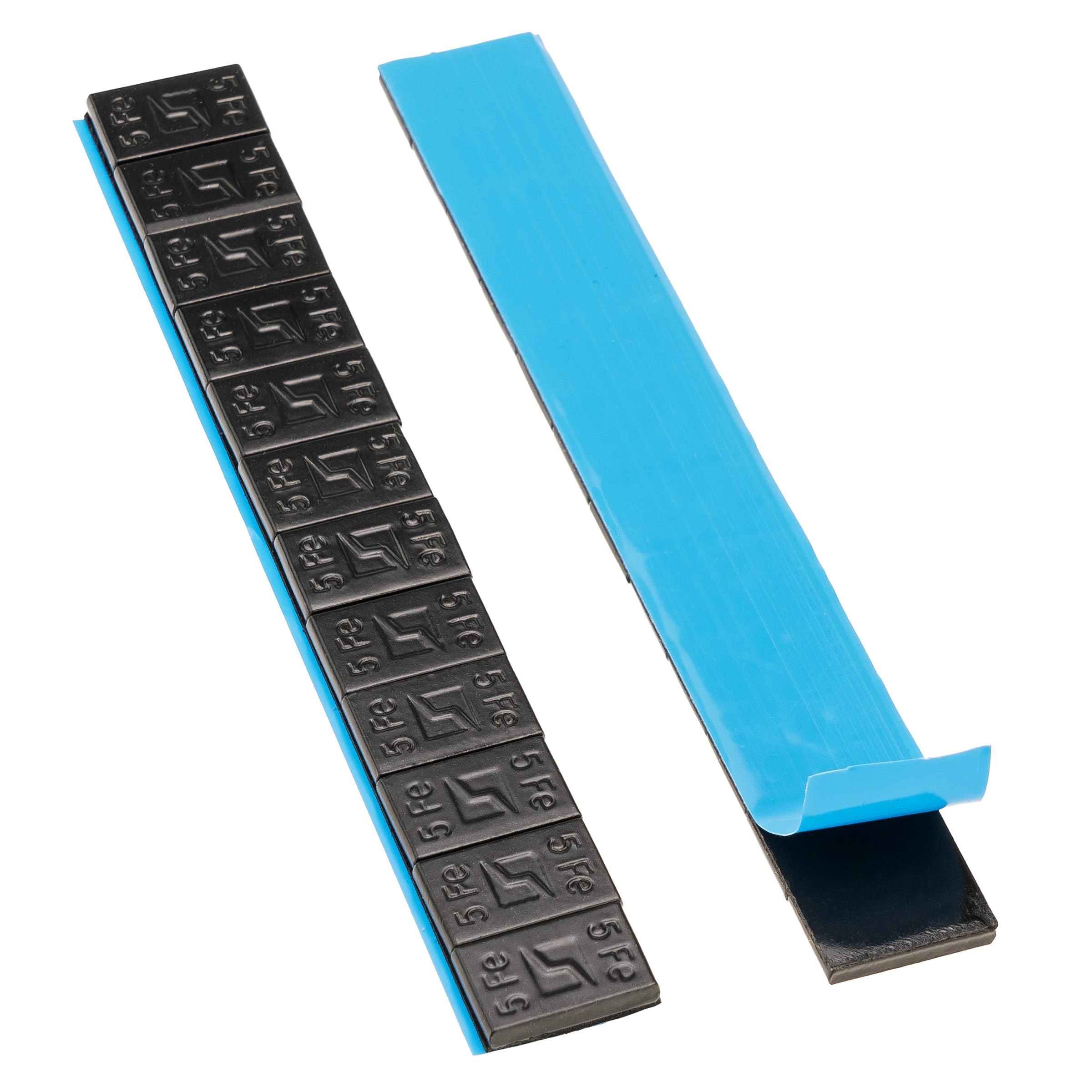 100 Strisce STIX Pesi Adesivi 60G (5+10G), Acciaio, Zincato, Nero - Foto 12