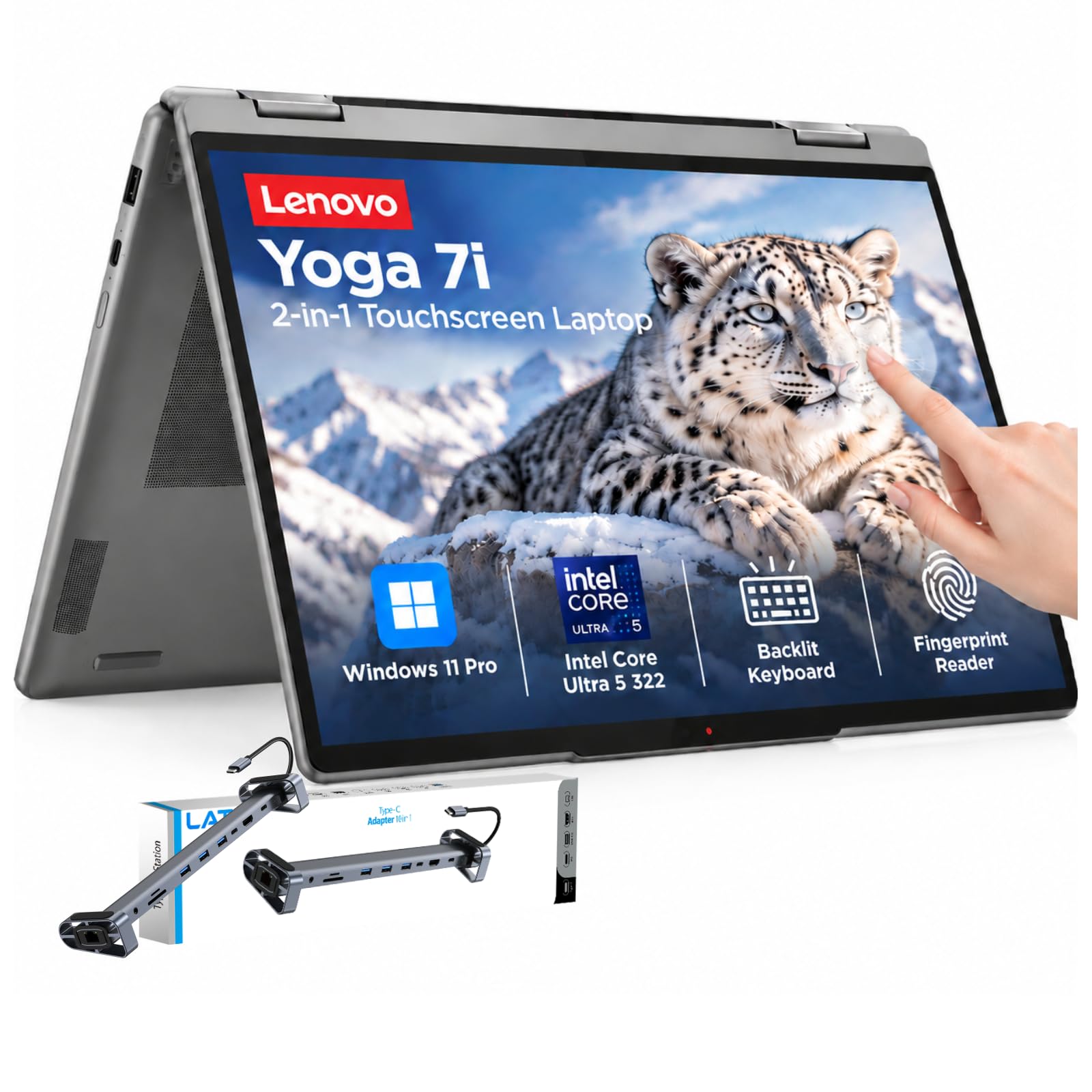 Yoga 7i 2-in-1 Touchscreen Laptop, 14” WUXGA OLED,16GB RAM 1TB SSD