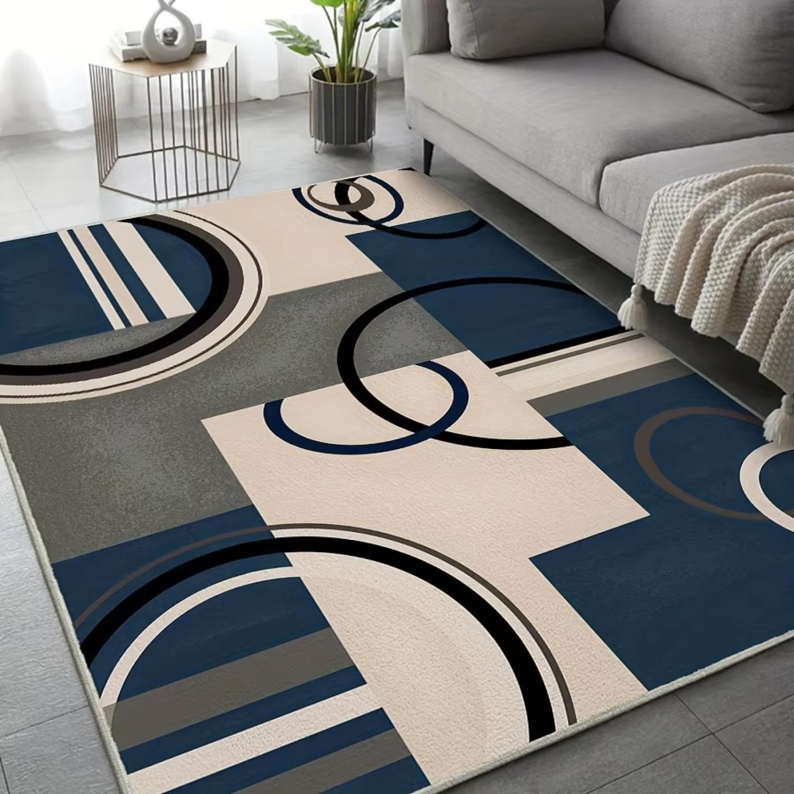 Tapis nordique canapé et salon grand tapis de cuisine moderne