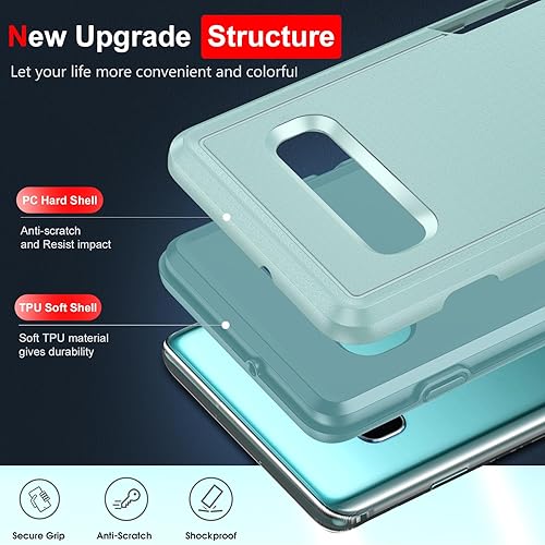 Miniatura 3 de LeYi Funda para Galaxy S10 Plus Funda resistente a prueba de golpes para Samsung S10 Plus, protección de 360, resistente a las caídas, mate,