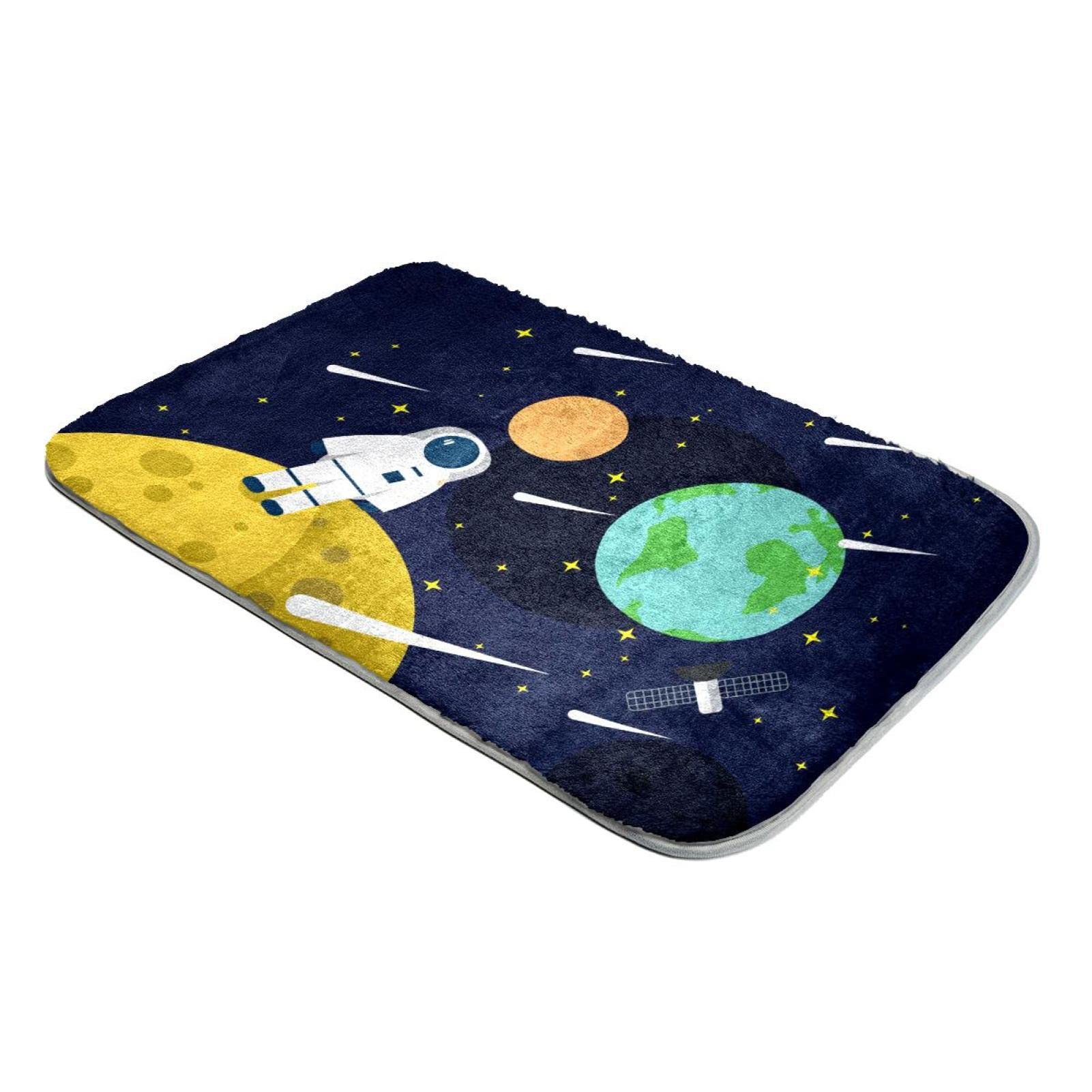Tapis Terre et astronaute déco de chambre d'enfant cocooning