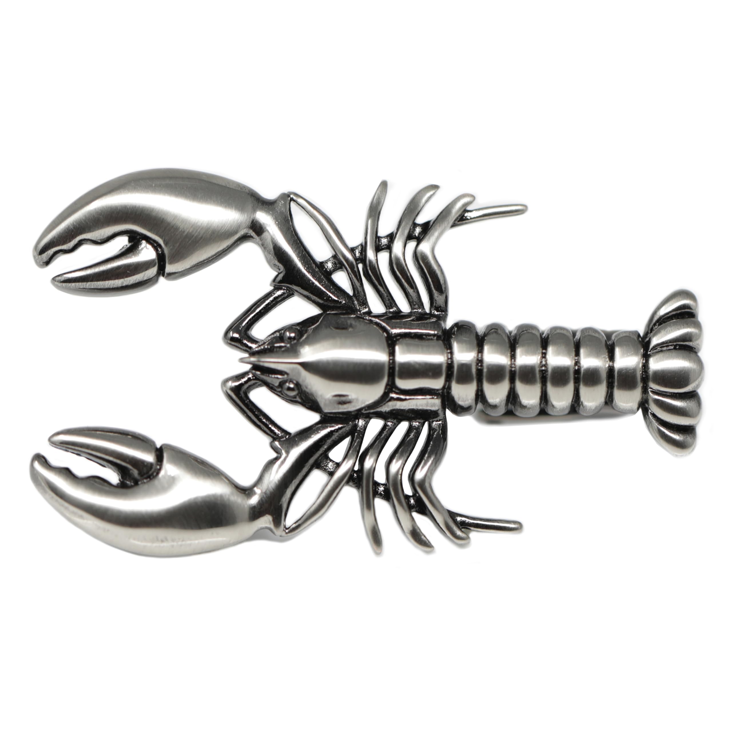 Brush Gunmetal Animal Crocodile Tie Clip With Box Dinosaur Tie Bar Lobster Tie Clasp