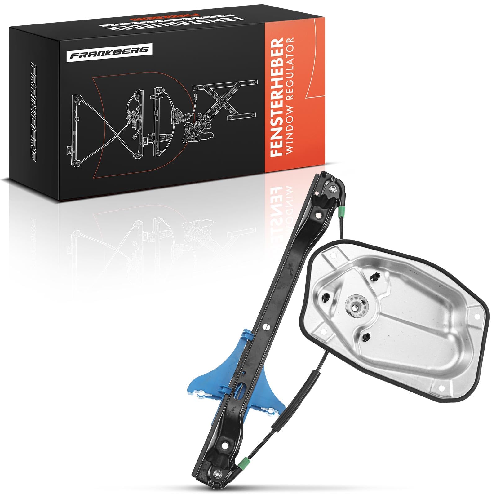 Frankberg Elevalunas Eléctrico Trasero derecho Compatible con Golf V 1K1 Compacto 2003-2008 J.e.t.t.a III 1K2 Berlina 2005-2010 Replace# 1K5839462