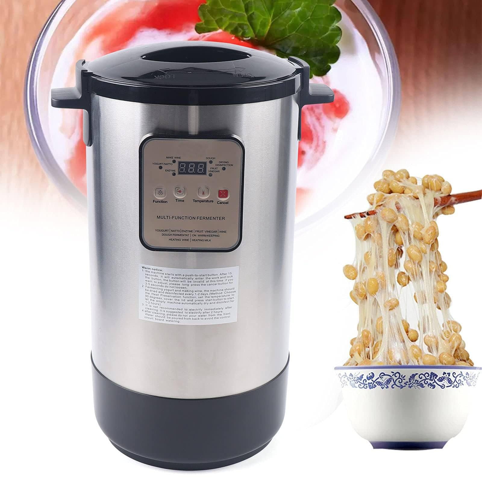 Commercial Fermentation Machine, 12L/18L Fully Automatic Yogurt Maker Machine Automatic Intelligent Control Sweet Wine Maker for Restaurants Cake Shop Home,18L