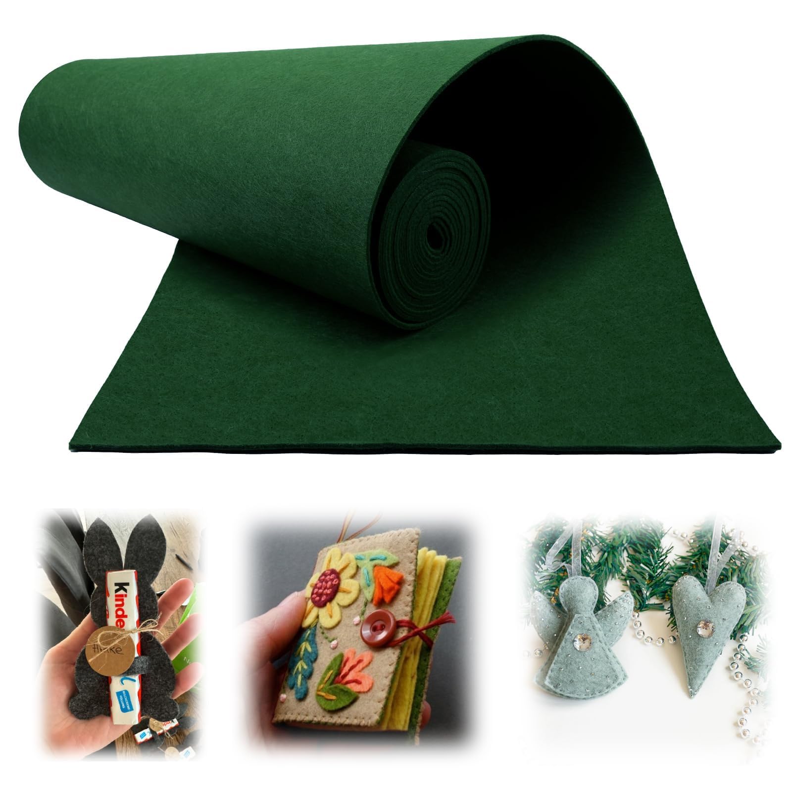Votoko Rollo De Fieltro De 30 Cm X 300 Cm X 3 Mm, Base De Fieltro De