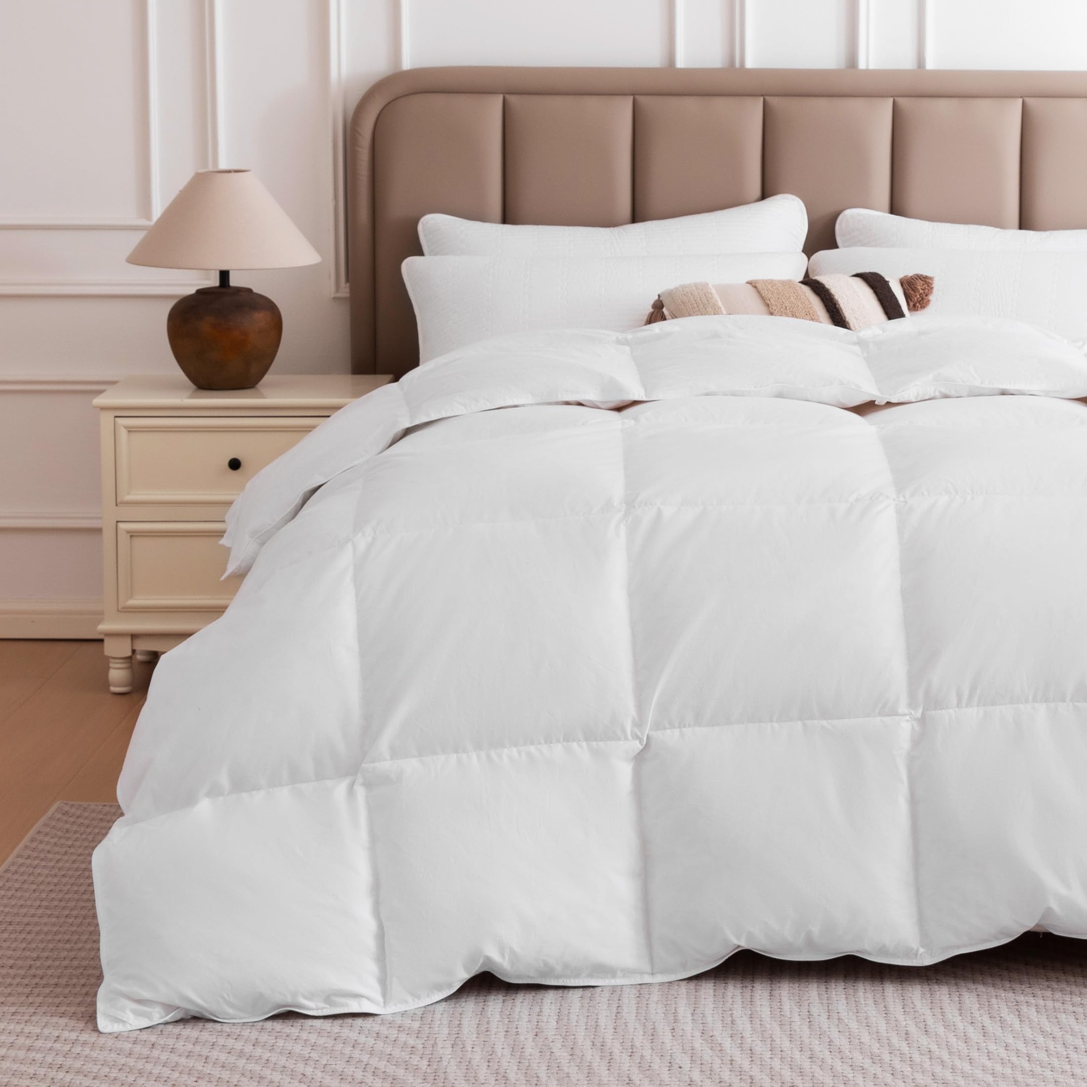 Sonive Bettdecke 200x200cm, Ganzjahres Warm 100% Baumwollbezug