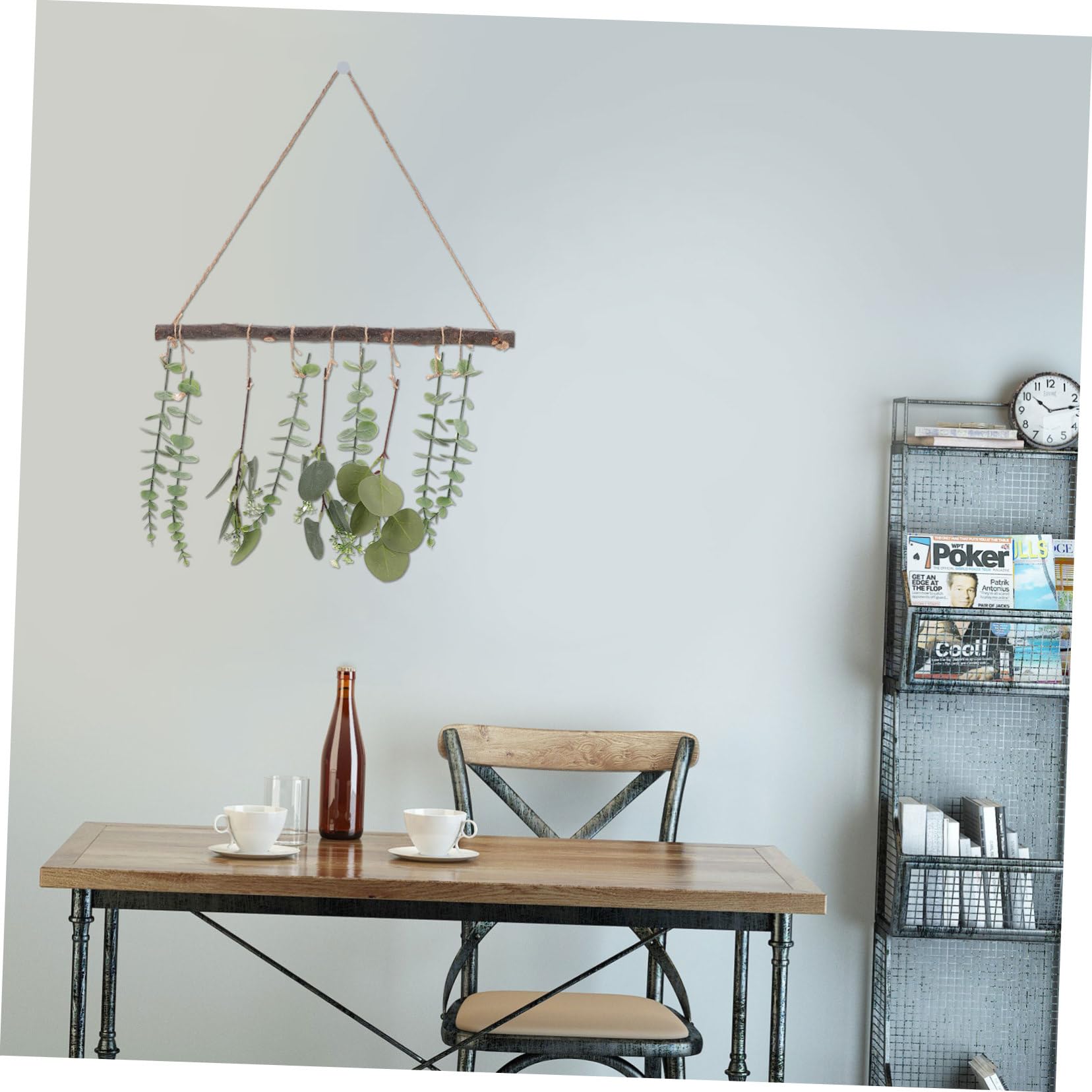 STOBAZA 3stücke Simulierte Eukalyptusblätter Hängedekoration Für Realistische Grüne Pflanzen Für Boho Stil Für Wohn Und Badezimmerdekoration