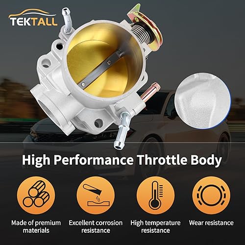 Miniatura 9 de Cuerpo del acelerador de aluminio fundido de 2.835 in para RBC y PRB K-series colector de admisión