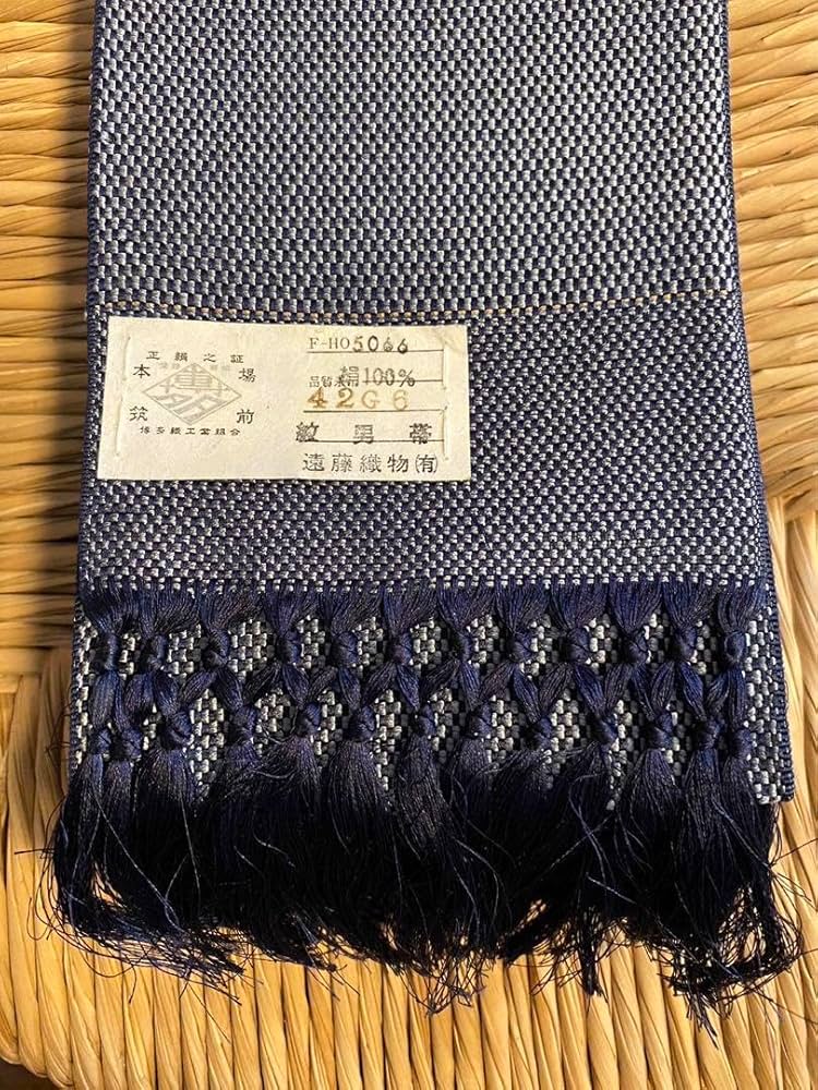 本場筑前博多織・紋男帯・正絹之証・42G6