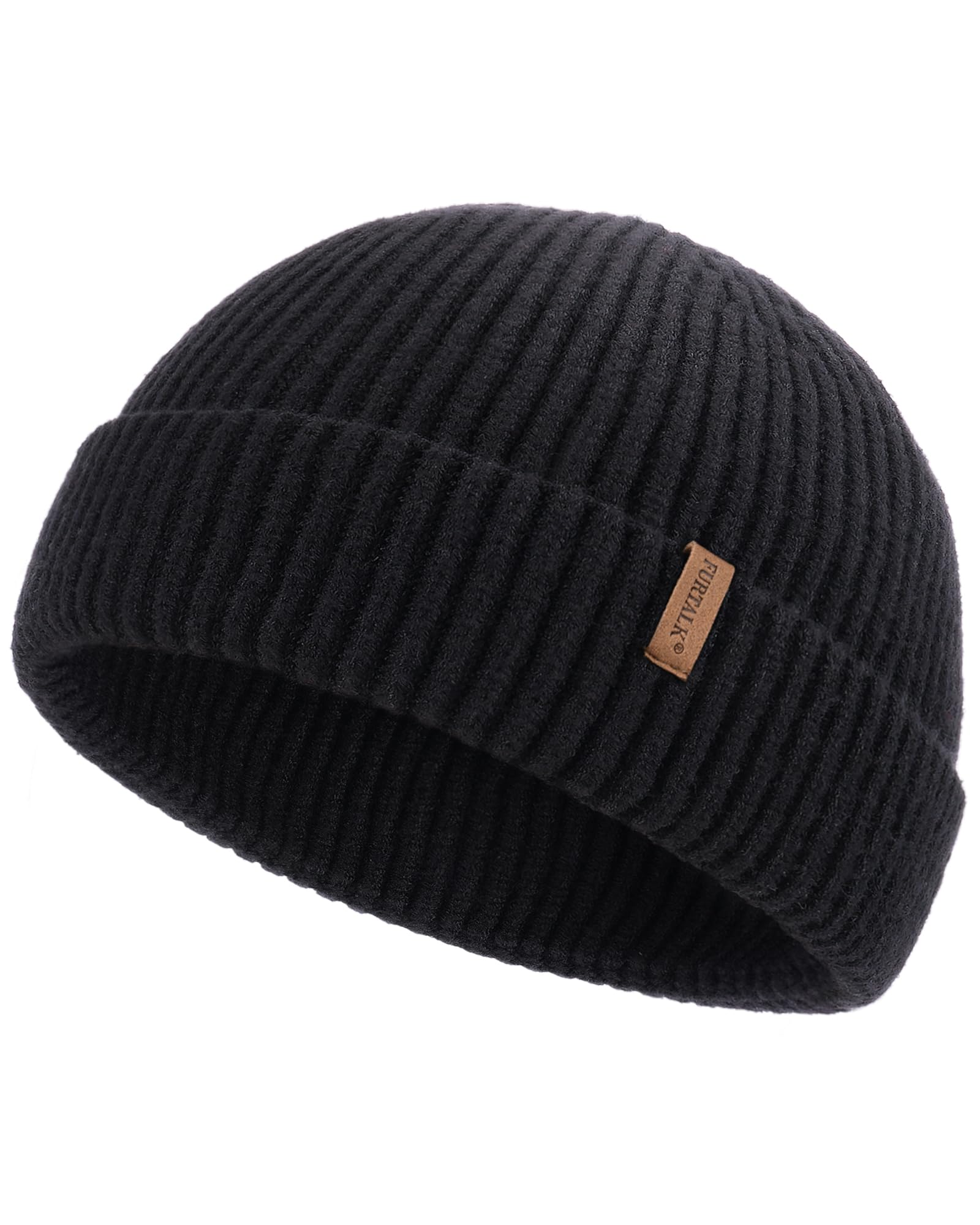 FURTALK Fisherman Beanie for Men Women Sytlish Short Cuff Knittet Watch Cap Winter Hats