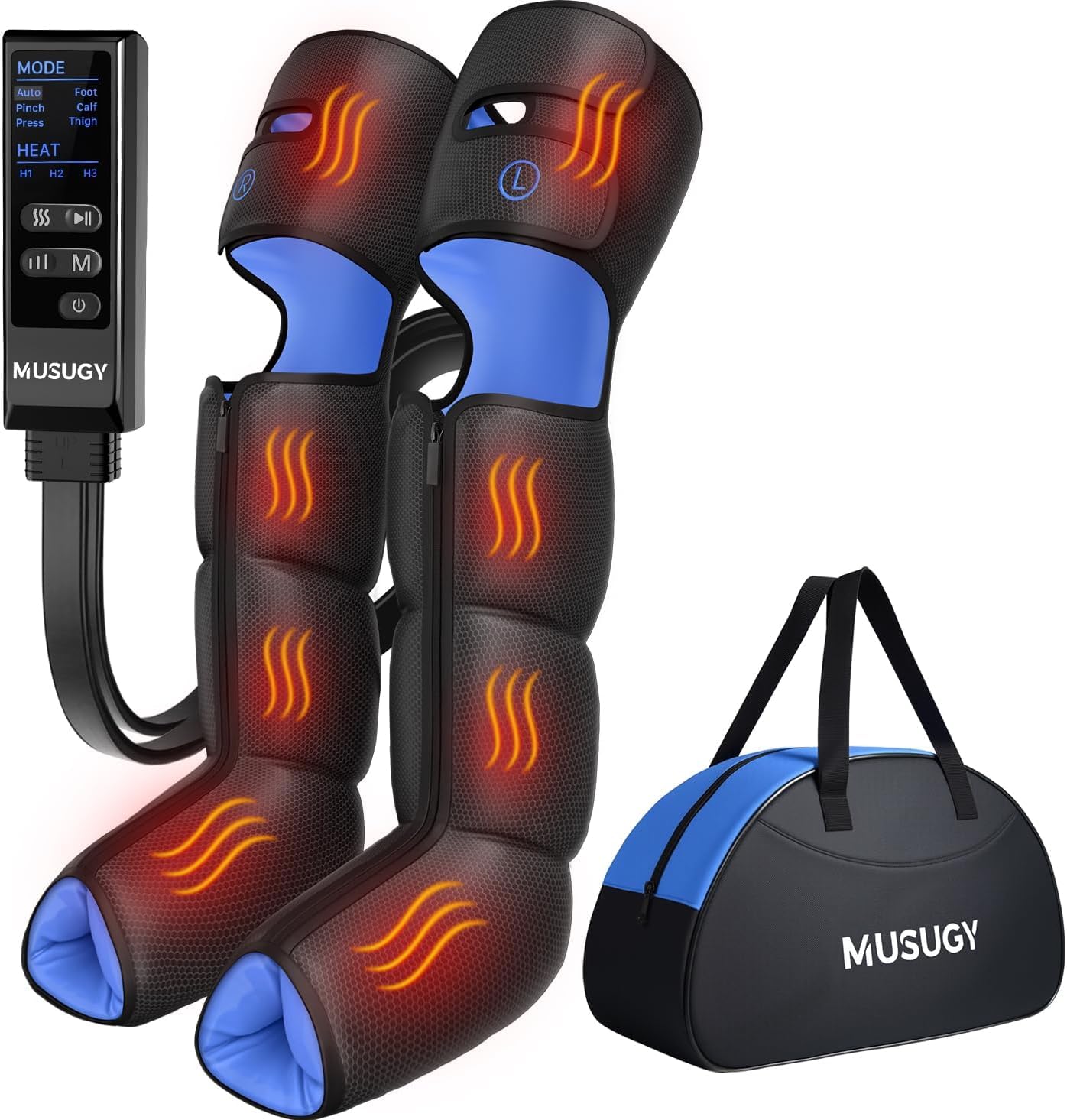 Photo 1 of Musugy Leg Compression Massager with Heat for Circulation and Pain Relief