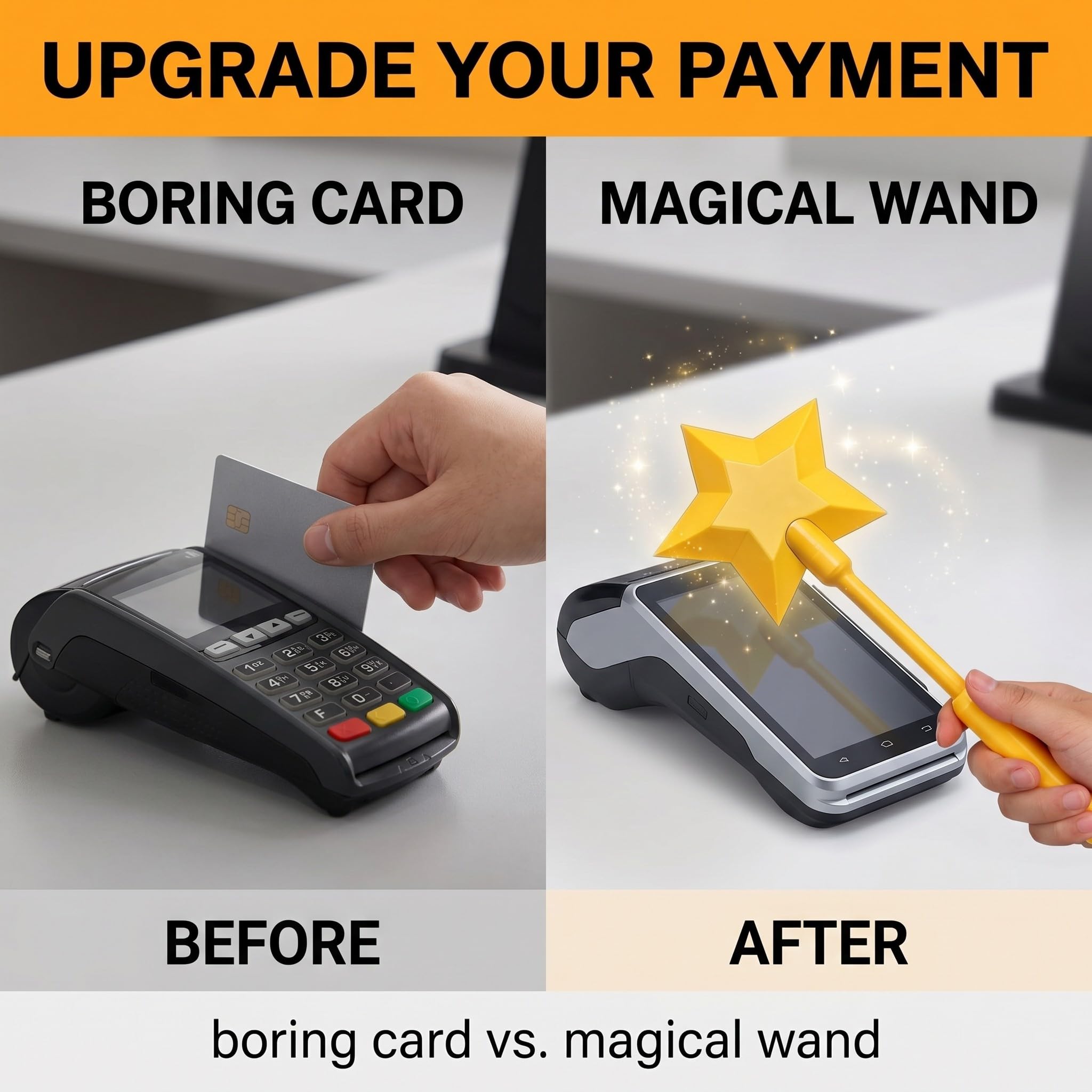 Bacchetta Magica Carta di Credito, Bacchetta Stampata in 3D, Porta Carte Di Credito ECarte Di Pagamento, t-occa Per Pagare Feste Di Magia, Adulti E Bambini, Adolescenti
