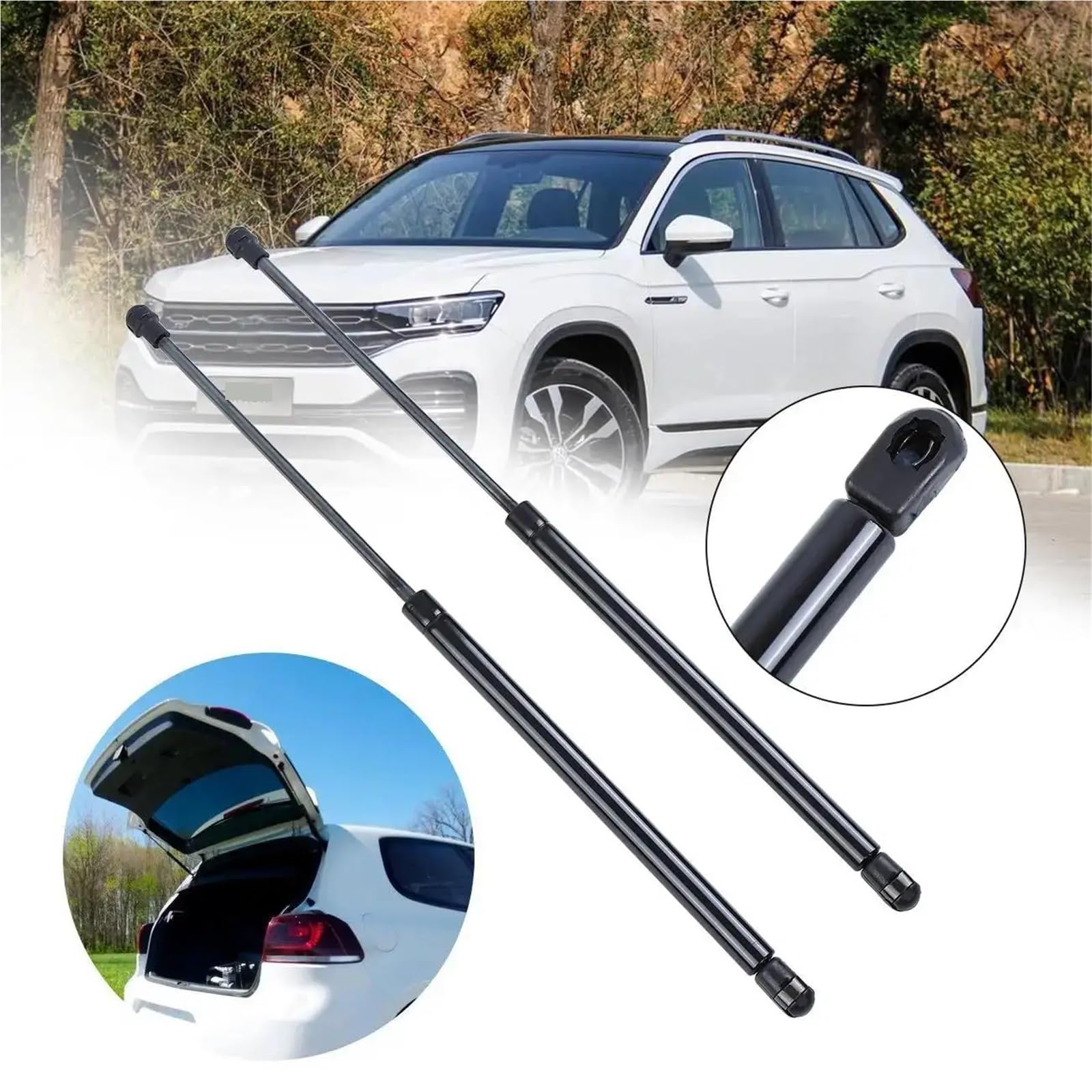 Sprężyny gazowe do bagażnika samochodowego Pasuje do VW POLO 9N 2001-2012, sprężyny gazowe, amortyzatory klapy bagażnika, podnośniki 6Q6827550 6Q6827550A 6Q6827550C 2x