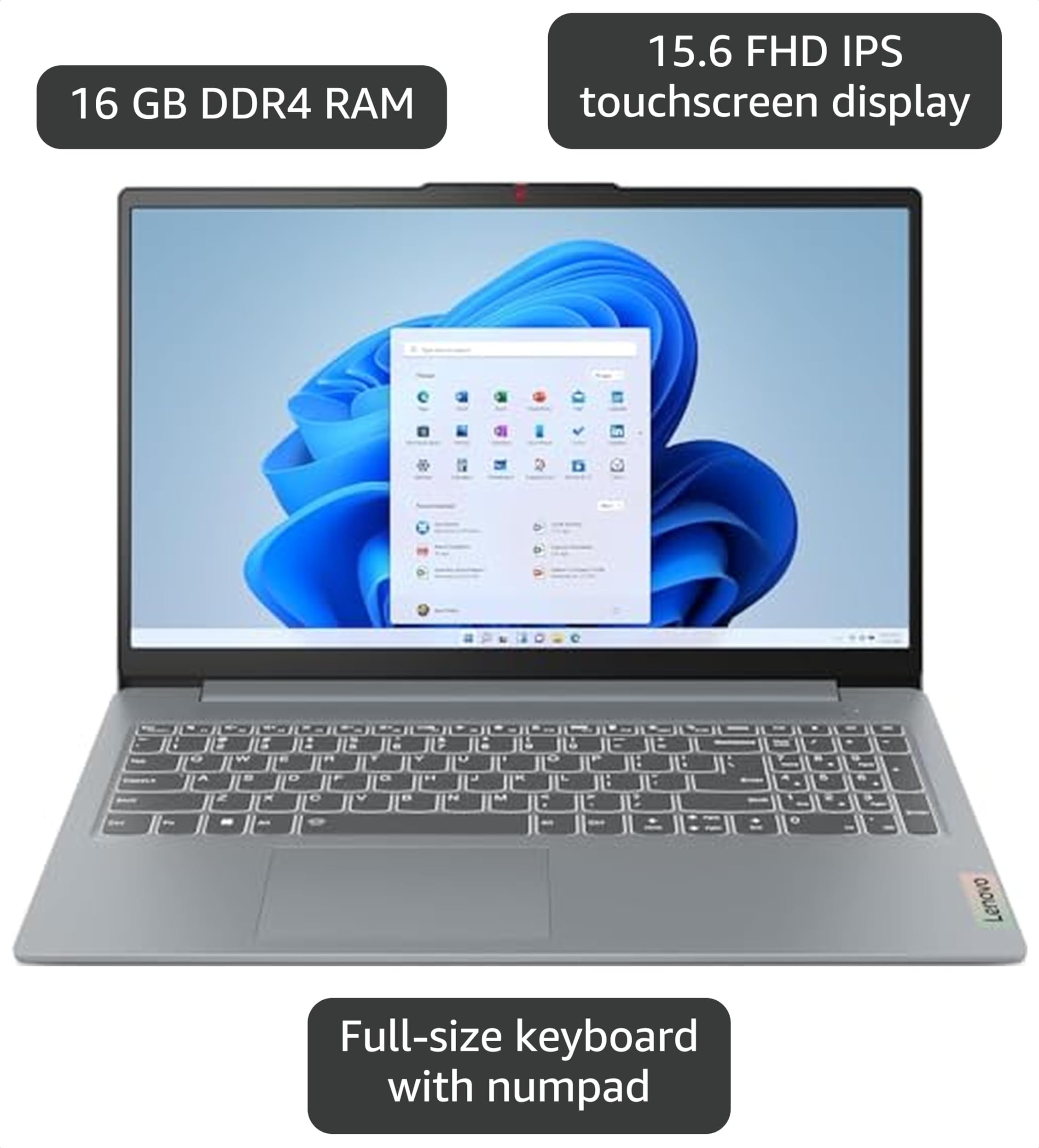 Amazon.com: Lenovo IdeaPad Slim 3 15ABR8-2025 New Laptop - 15.6