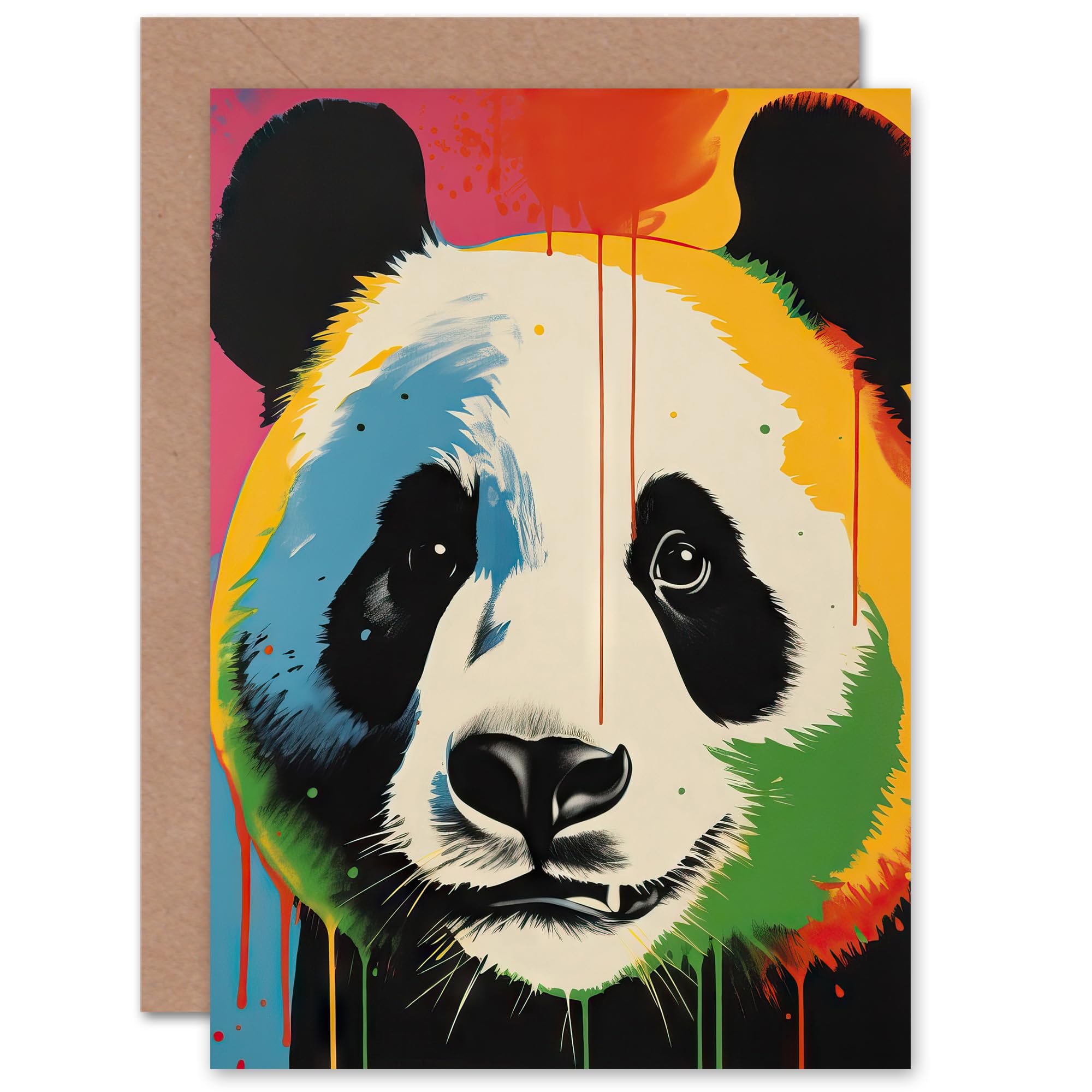 Artery8 Greeting Card - Panda Bear - Kids Birthday